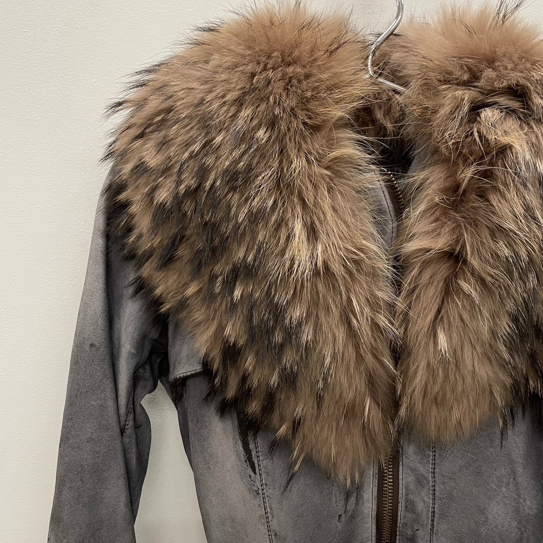 00s Giorgio Brato Fur Collar Sheepskin Coat - Image 7