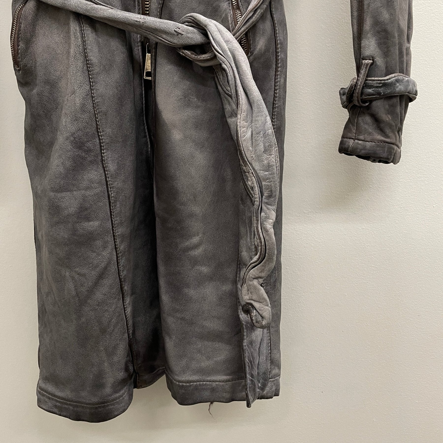 00s Giorgio Brato Fur Collar Sheepskin Coat - Image 9