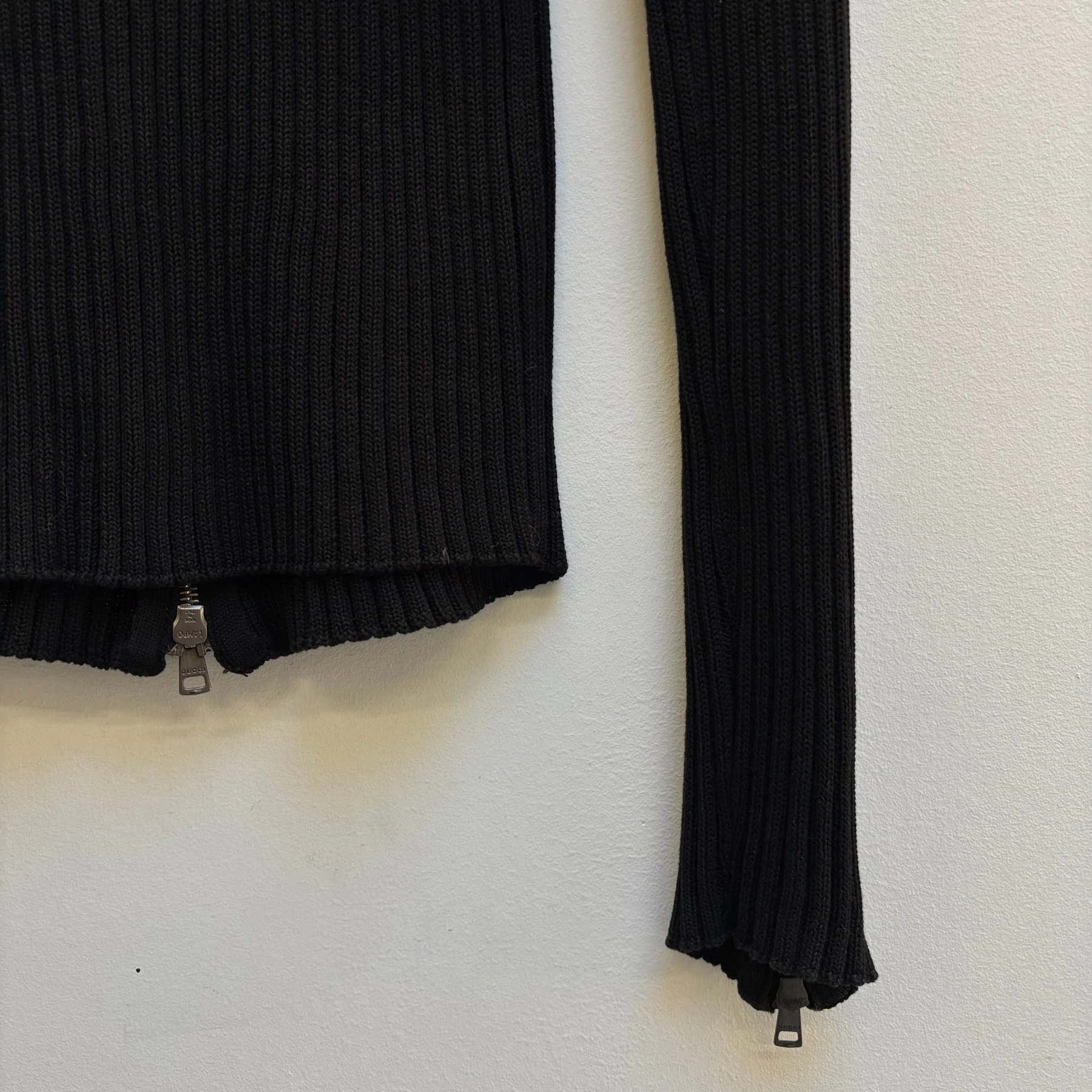 00s Gucci by Tom Ford Double Zip Knit Cardigan - Image 8