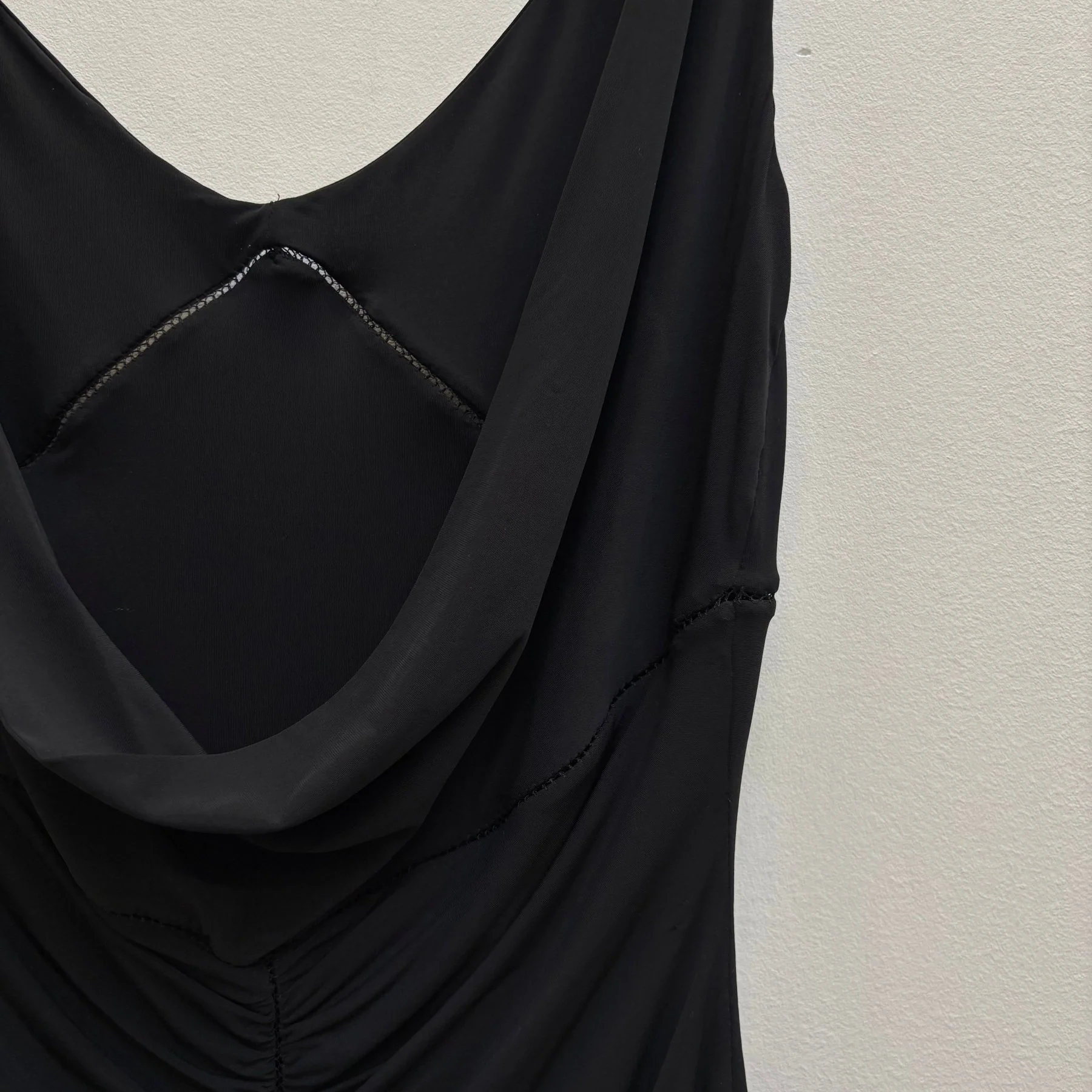 00s Gucci Ruched Draped Back Tank Top - Image 7