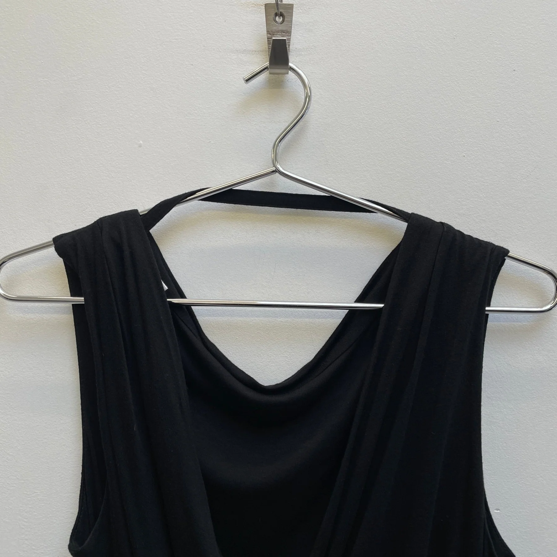 00s Helmut Lang (Lang Era) Draped Neckline Dress - Image 3