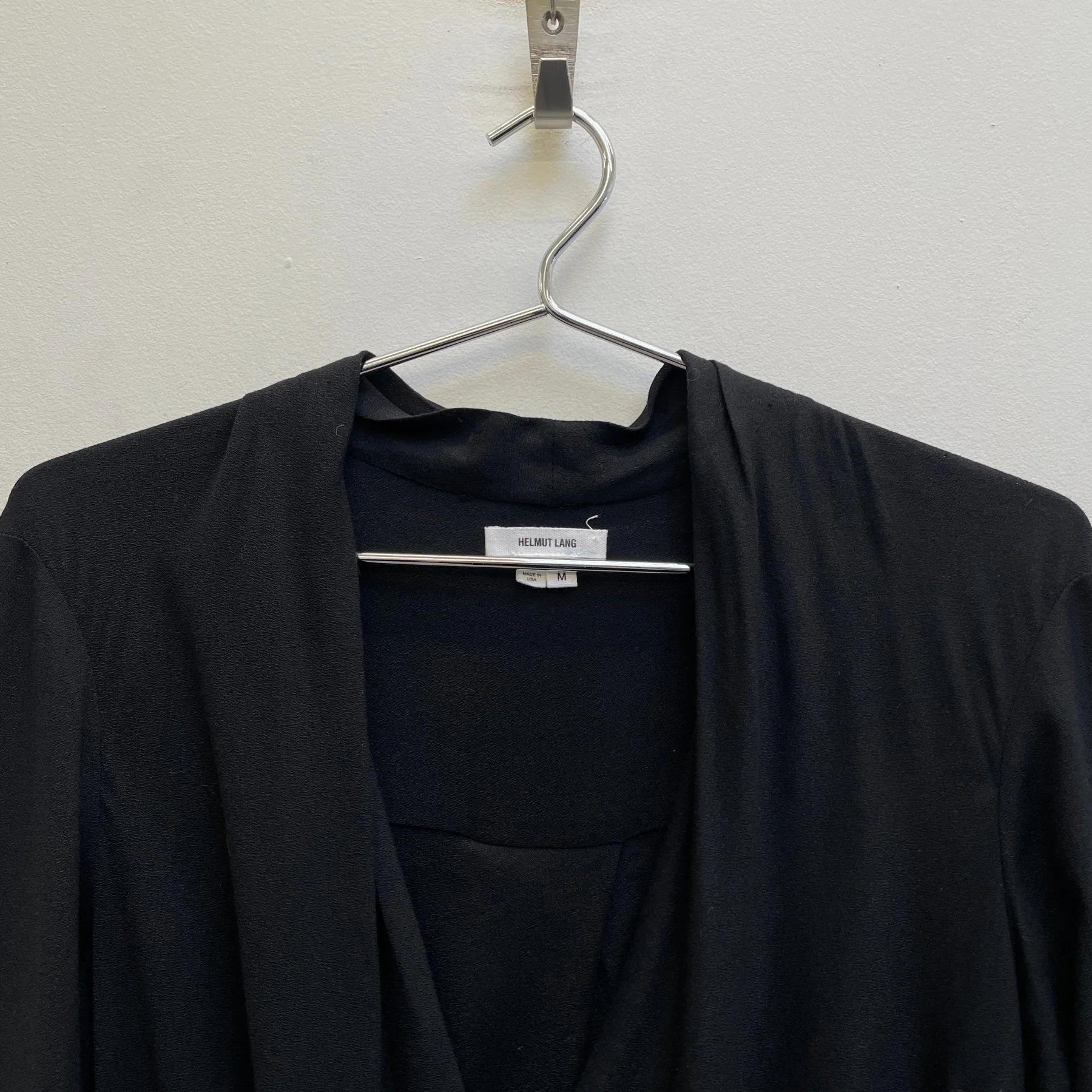 00s Helmut Lang (Lang Era) Leather Belt Blouse - Image 3