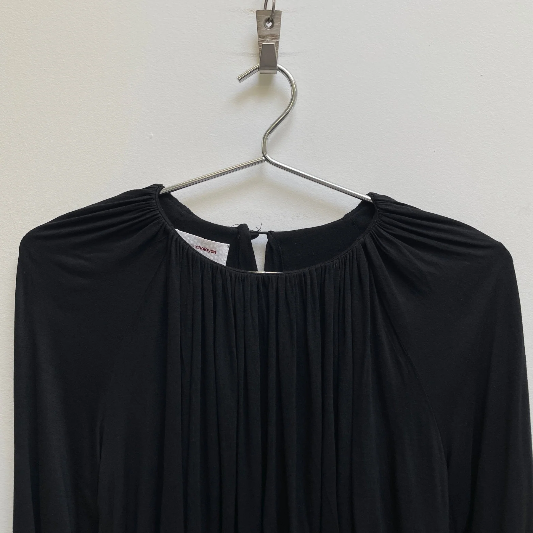 00s Hussein Chalayan Gathered Longsleeve Top - Image 3