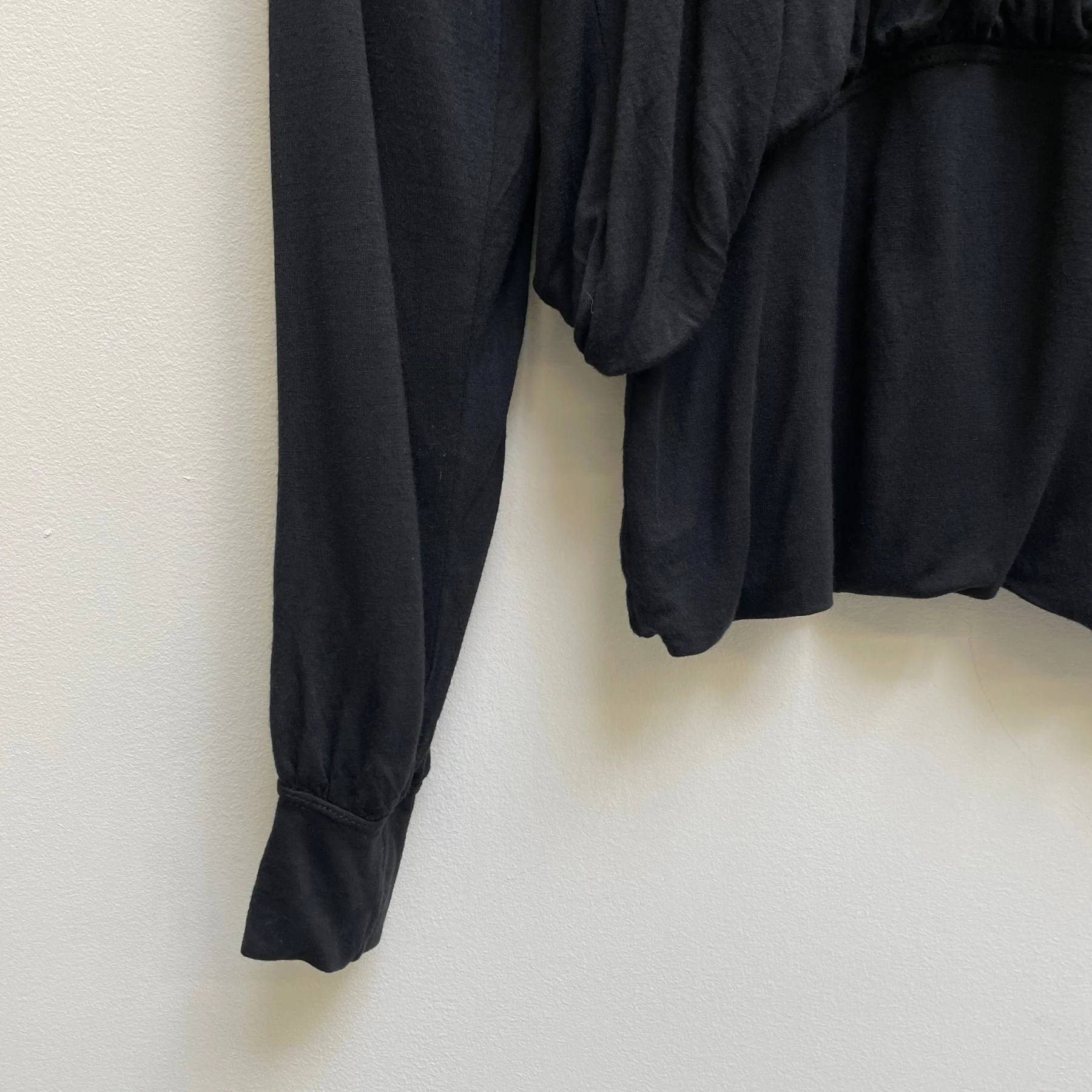 00s Hussein Chalayan Gathered Longsleeve Top - Image 6