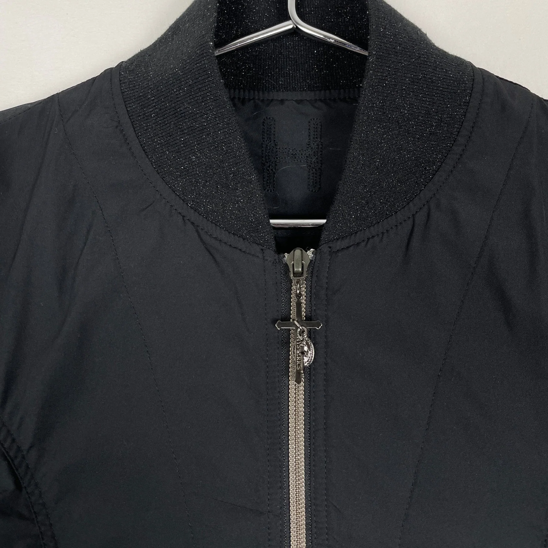 00s Hysteric Glamour Frill Trim Bomber Jacket - Image 3