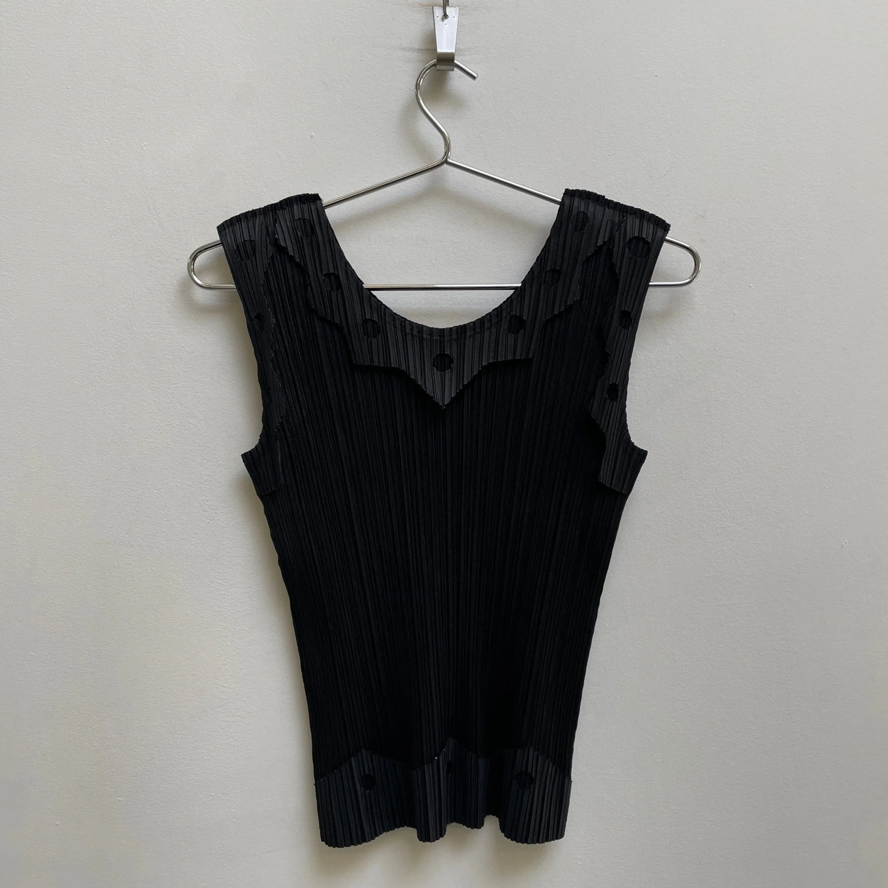 00s Issey Miyake Pleats Please Layered Design Tank Top - Image 2