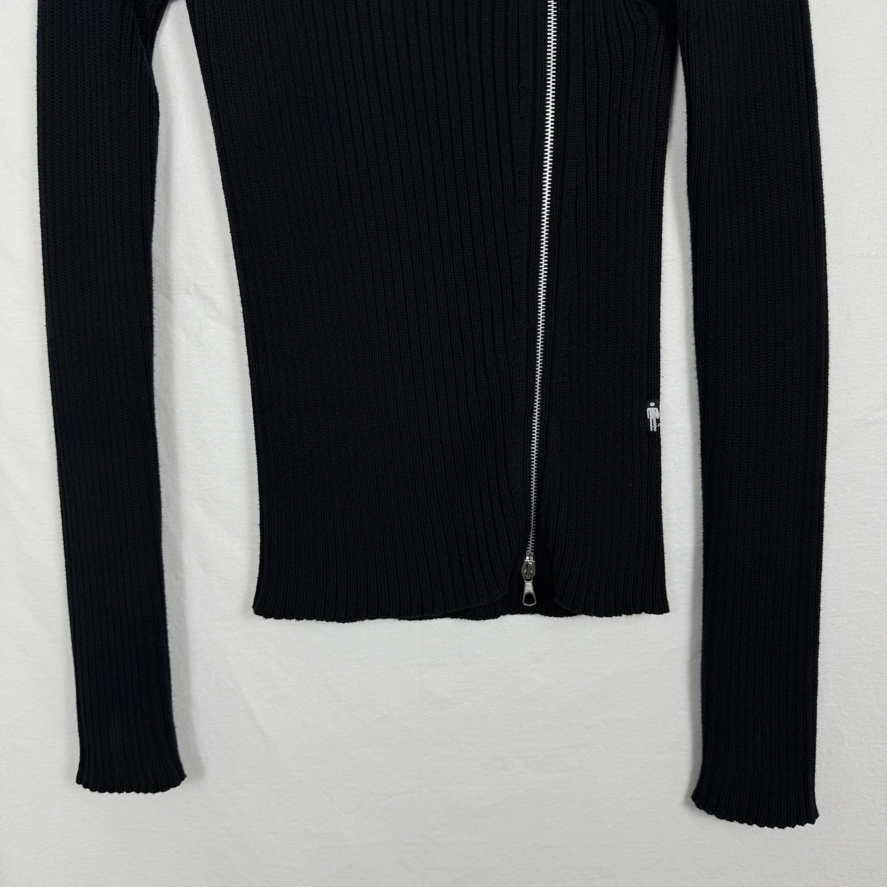 00s Jean Paul Gaultier Asymetric Zip Up Sweater - Image 4