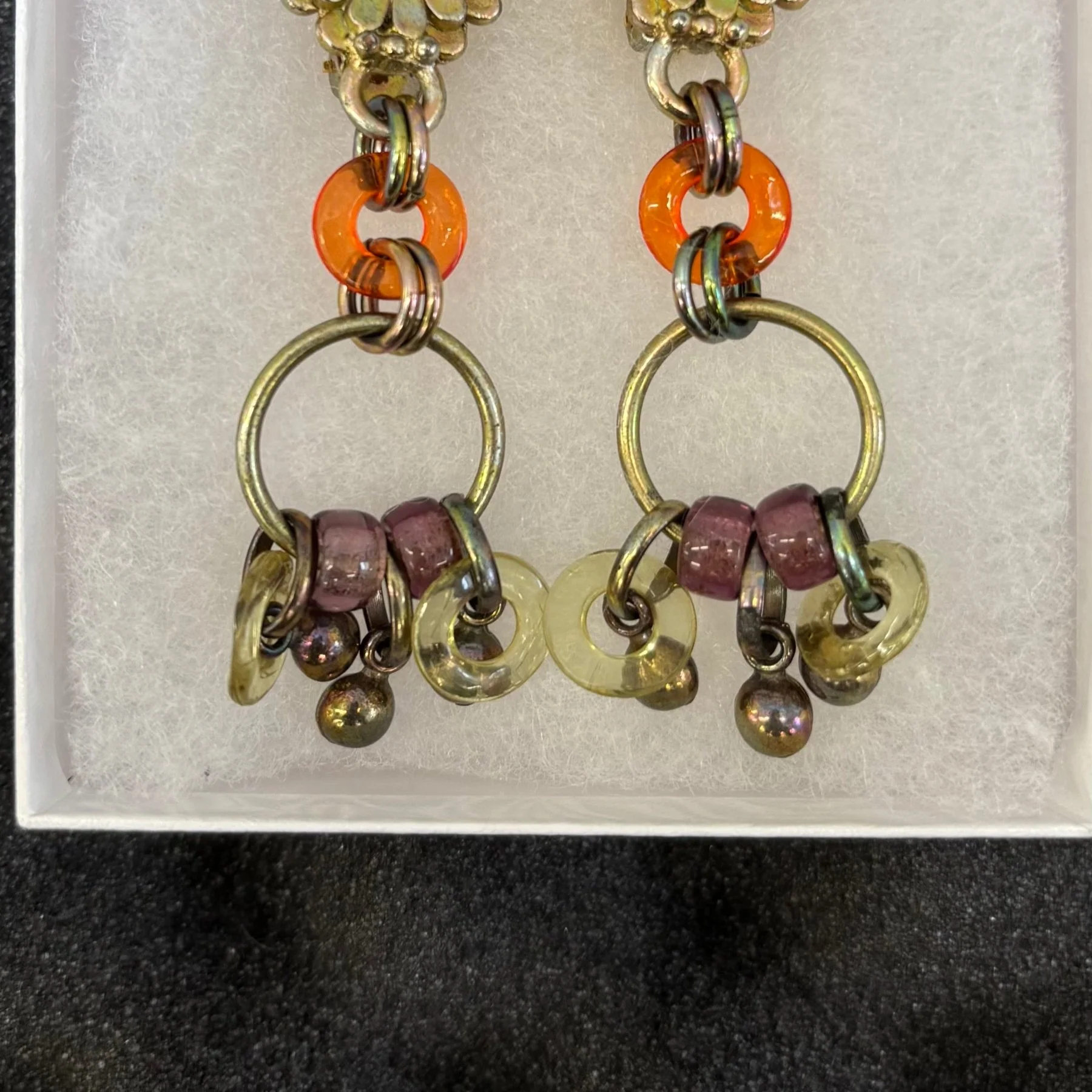 00s Jean Paul Gaultier Floral Clip On Earrings - Image 3