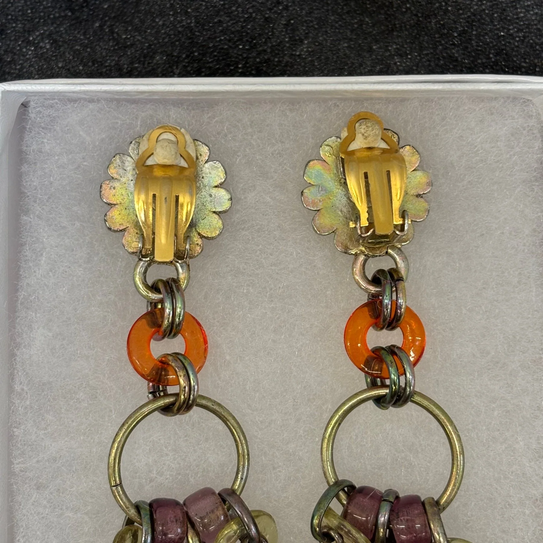 00s Jean Paul Gaultier Floral Clip On Earrings - Image 4