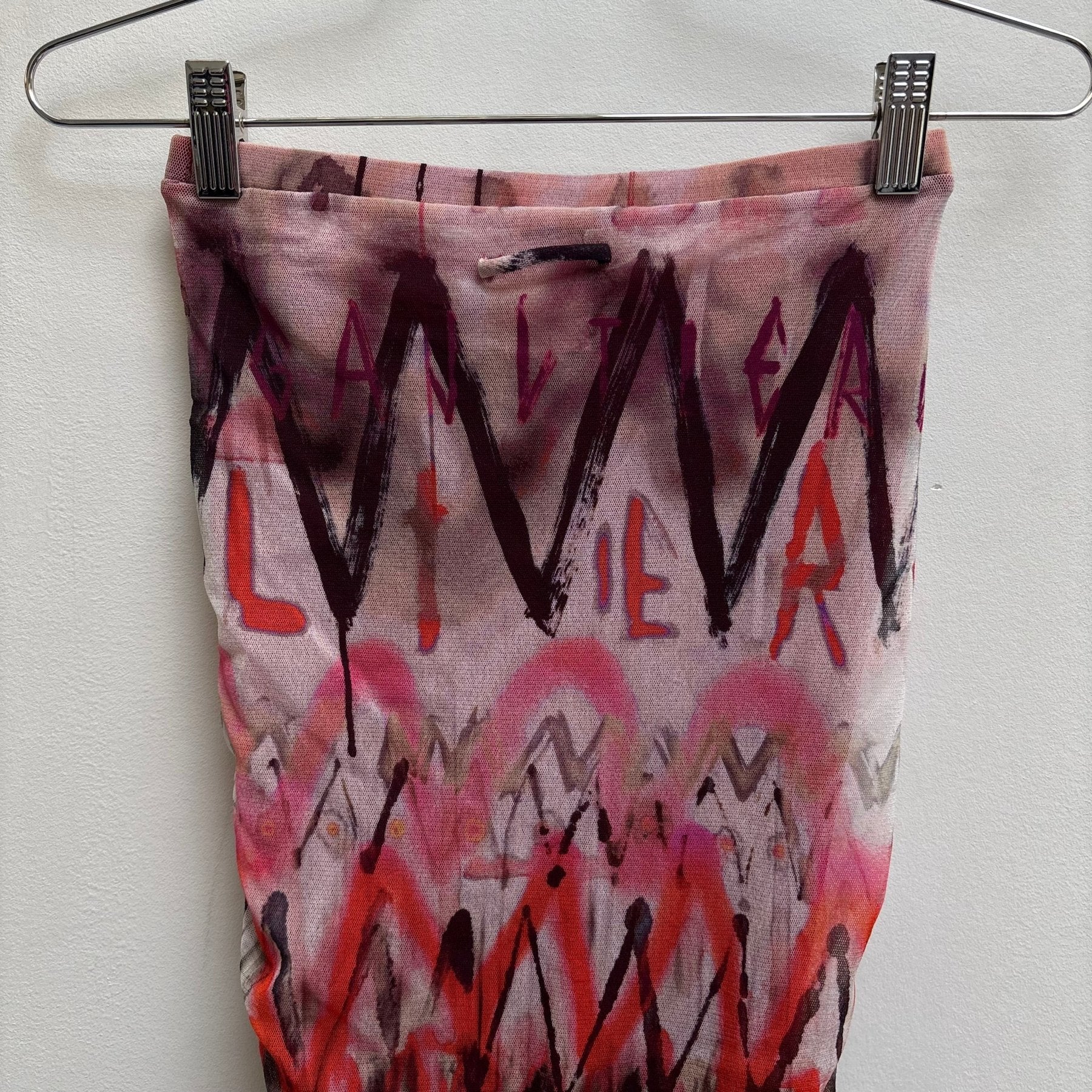 00s Jean Paul Gaultier Ruched Printed Maxi Skirt - Image 8