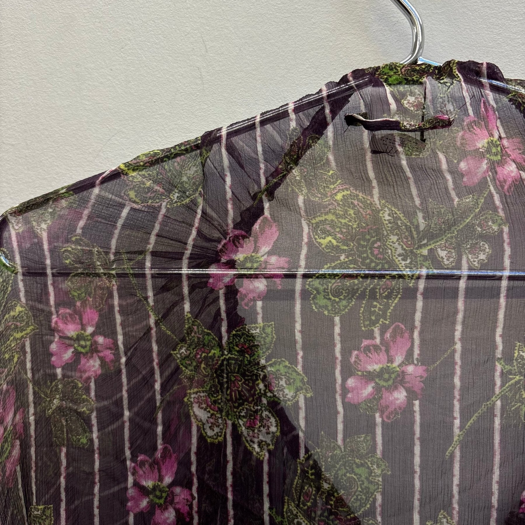 00s Jean Paul Gaultier Soleil Sheer Floral Cover Up Dress - Image 11