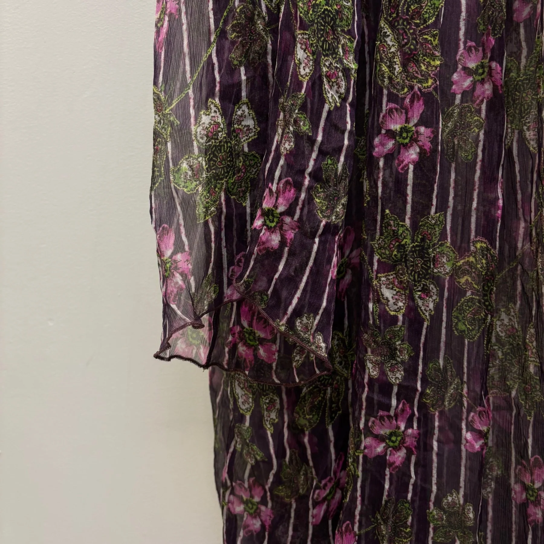 00s Jean Paul Gaultier Soleil Sheer Floral Cover Up Dress - Image 8