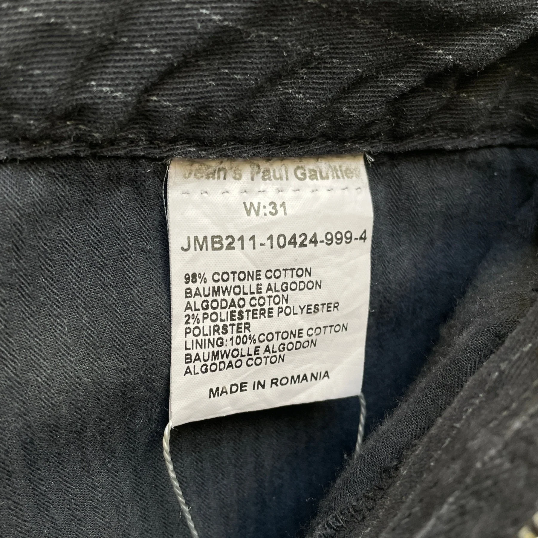 00s Jean Paul Gaultier Striped Straight Leg Jeans - Image 10