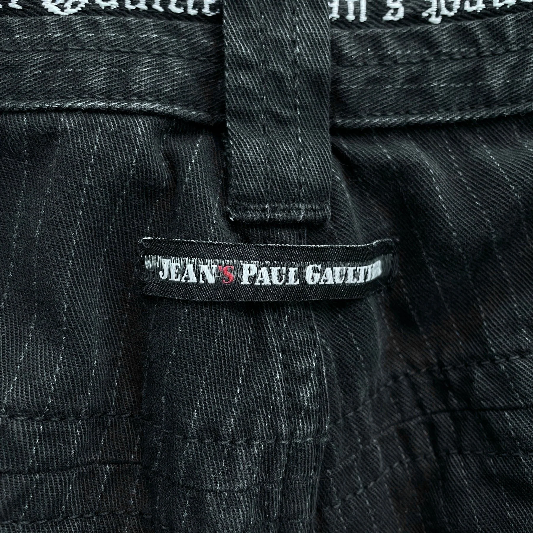 00s Jean Paul Gaultier Striped Straight Leg Jeans - Image 8
