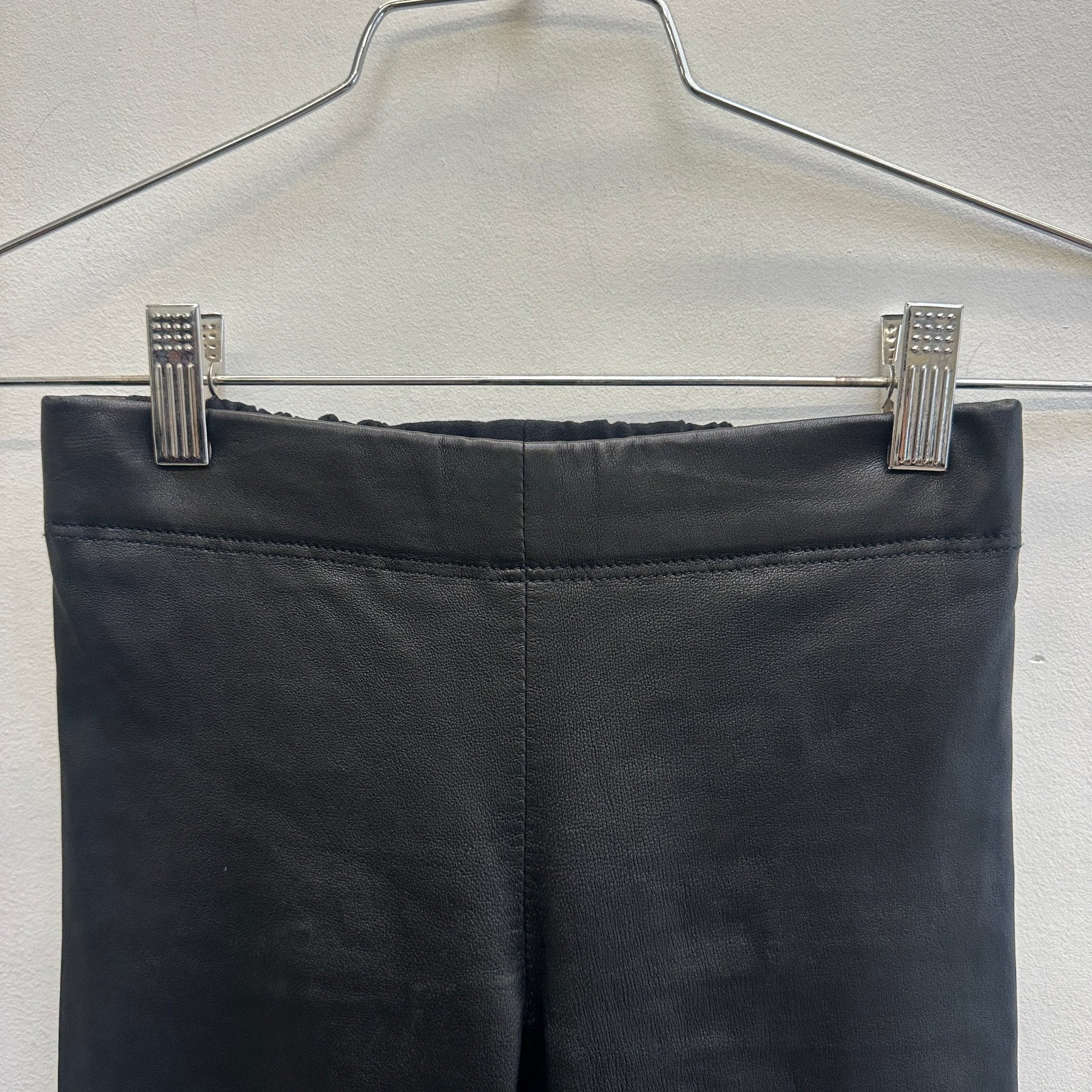 00S Joseph Leather Biker Tights - Image 3