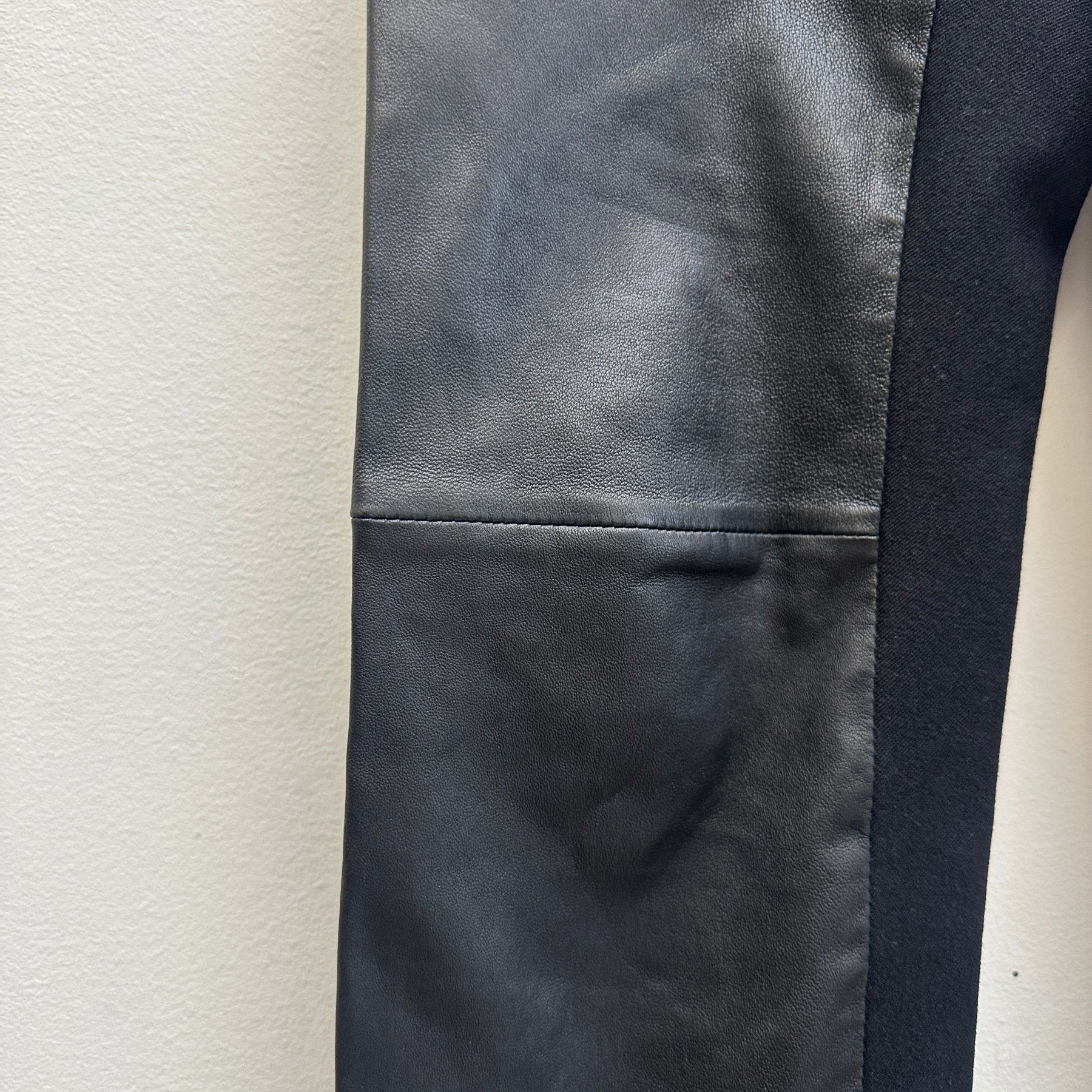 00S Joseph Leather Biker Tights - Image 5