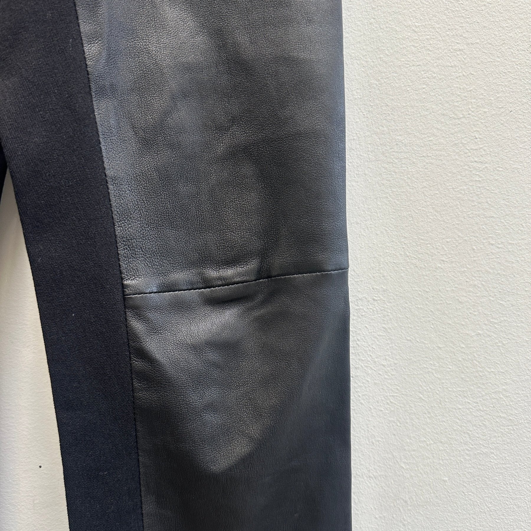 00S Joseph Leather Biker Tights - Image 6