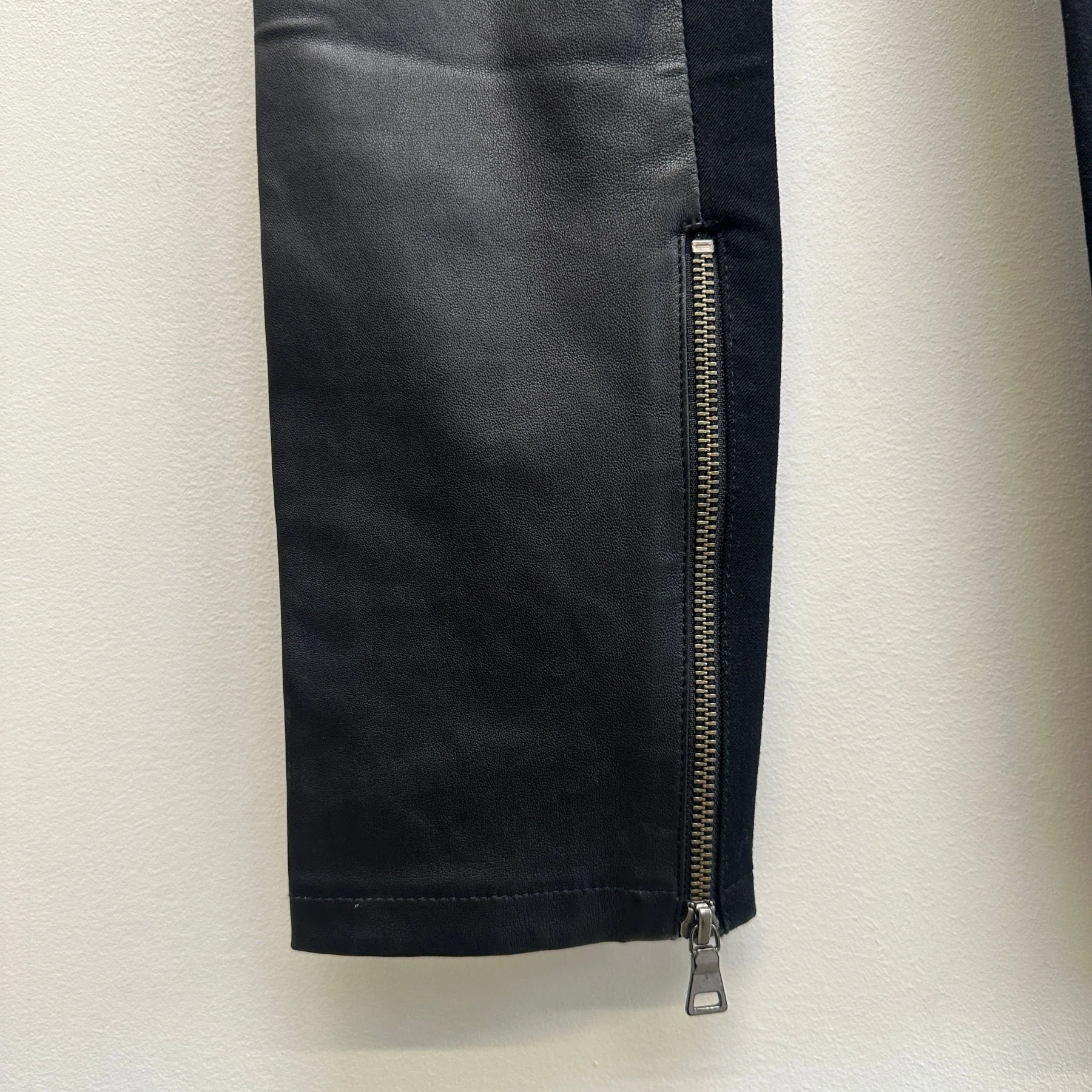 00S Joseph Leather Biker Tights - Image 7