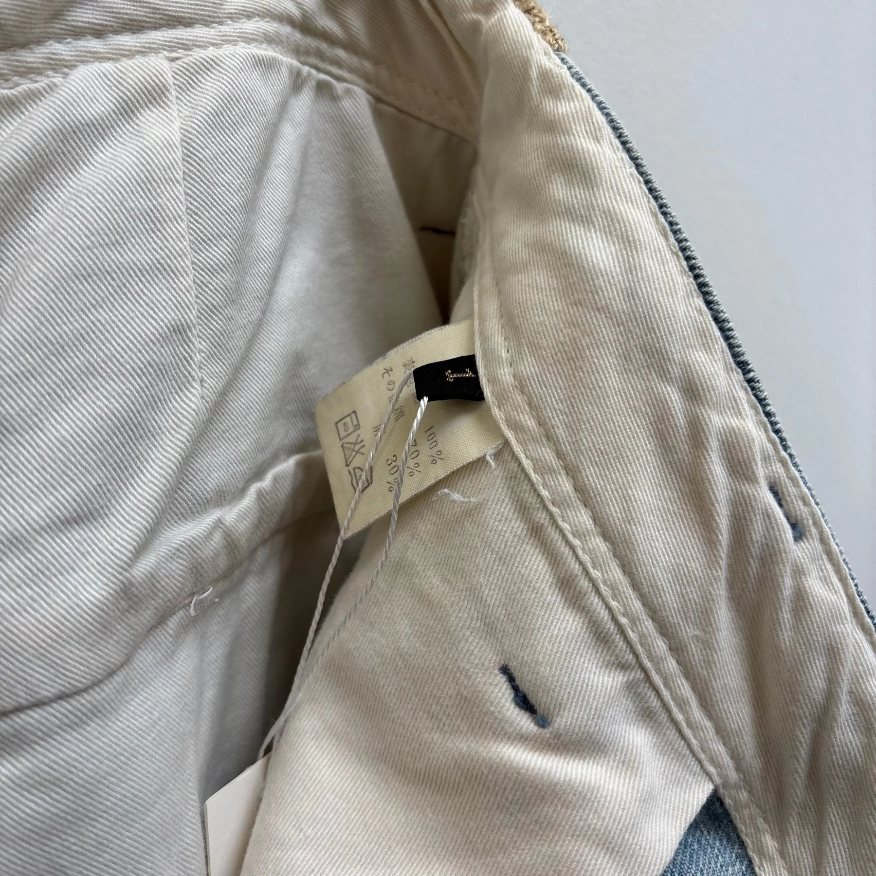 00s Kapital Pierrot Light Wash Cropped Pants - Image 11