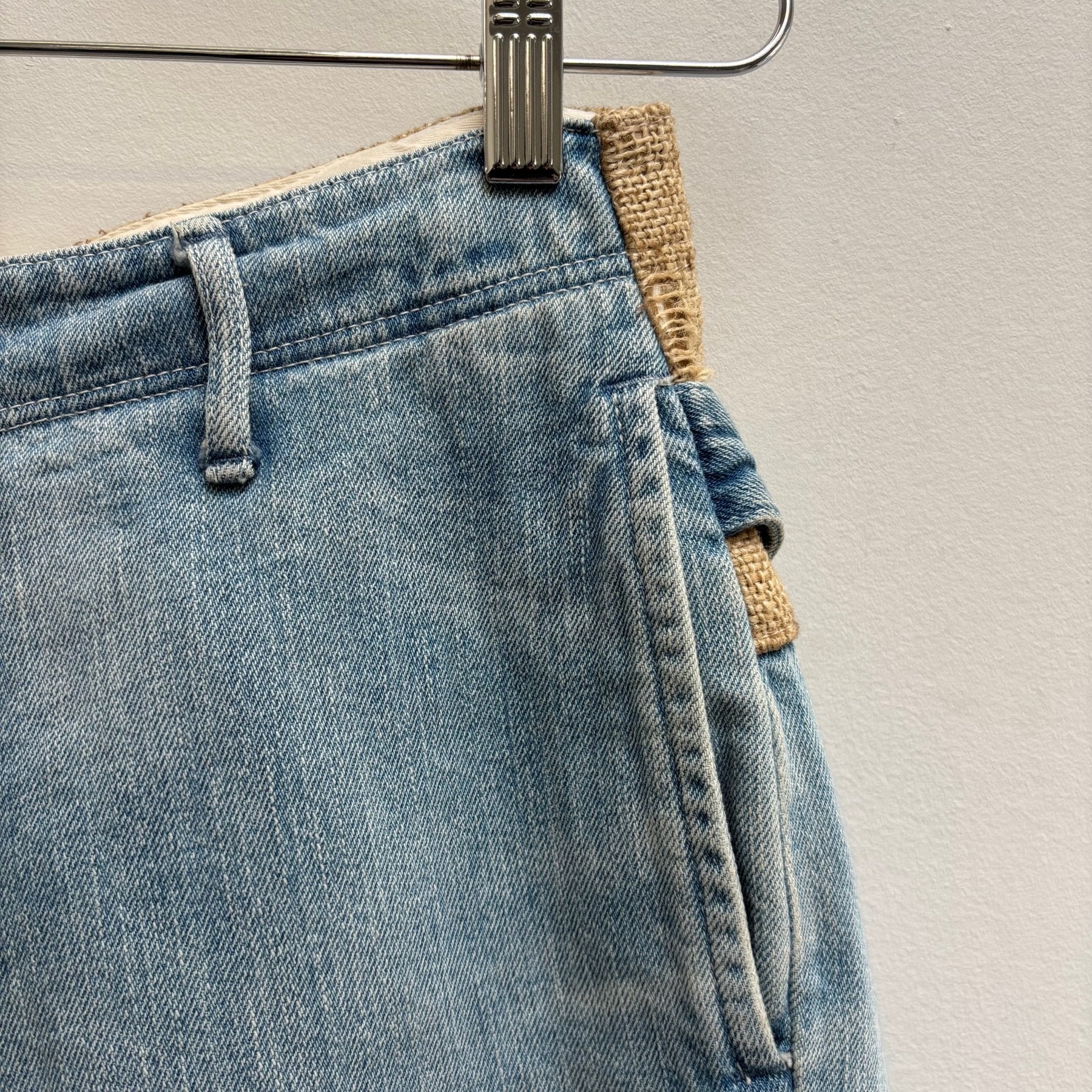 00s Kapital Pierrot Light Wash Cropped Pants - Image 4