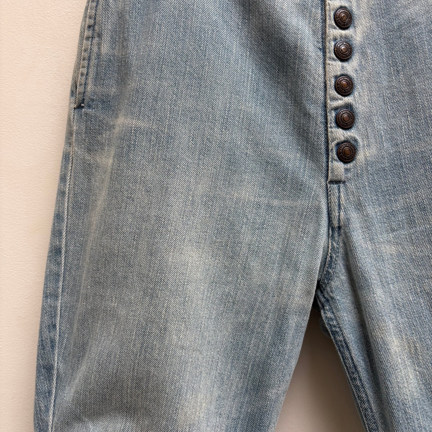 00s Kapital Pierrot Light Wash Cropped Pants - Image 5