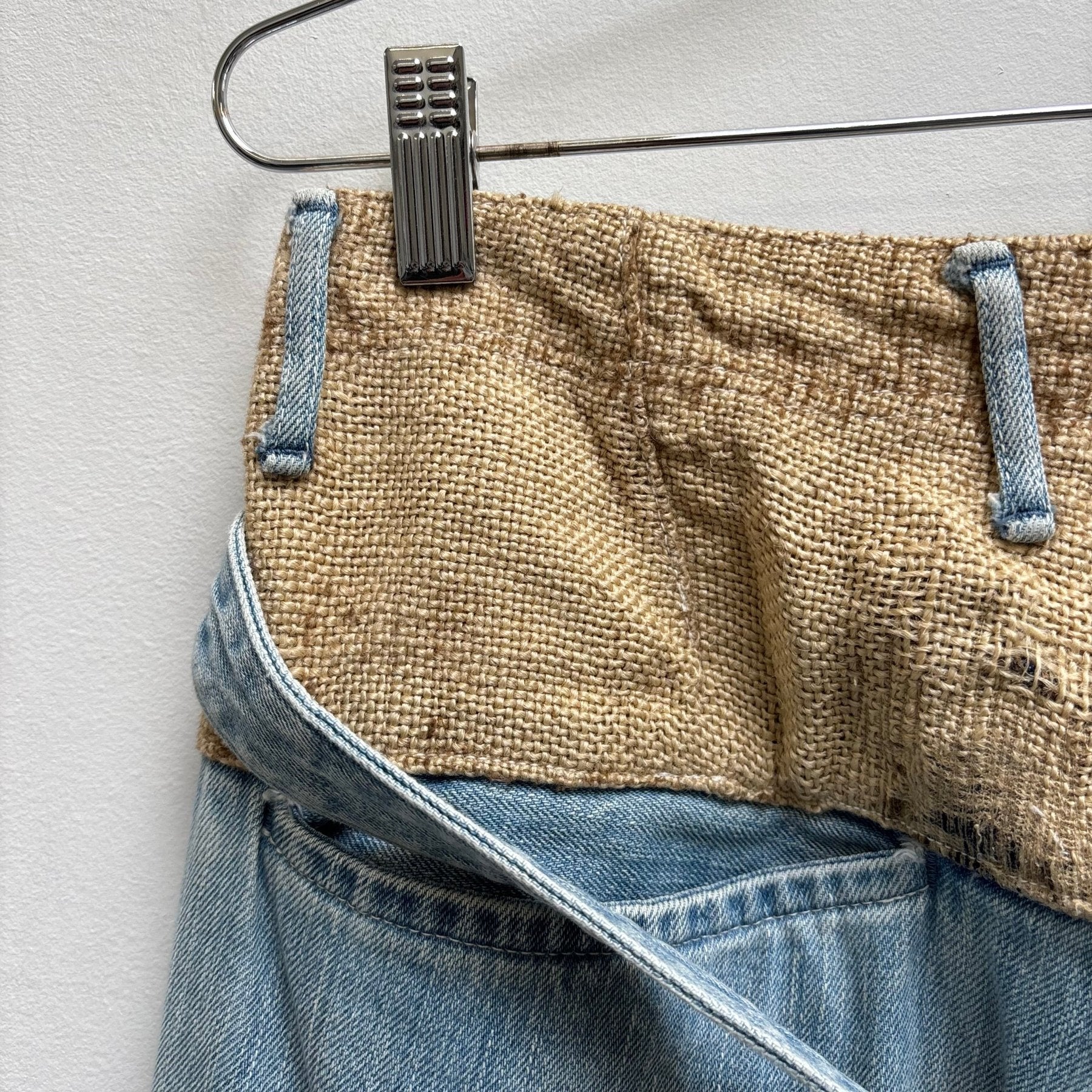 00s Kapital Pierrot Light Wash Cropped Pants - Image 8