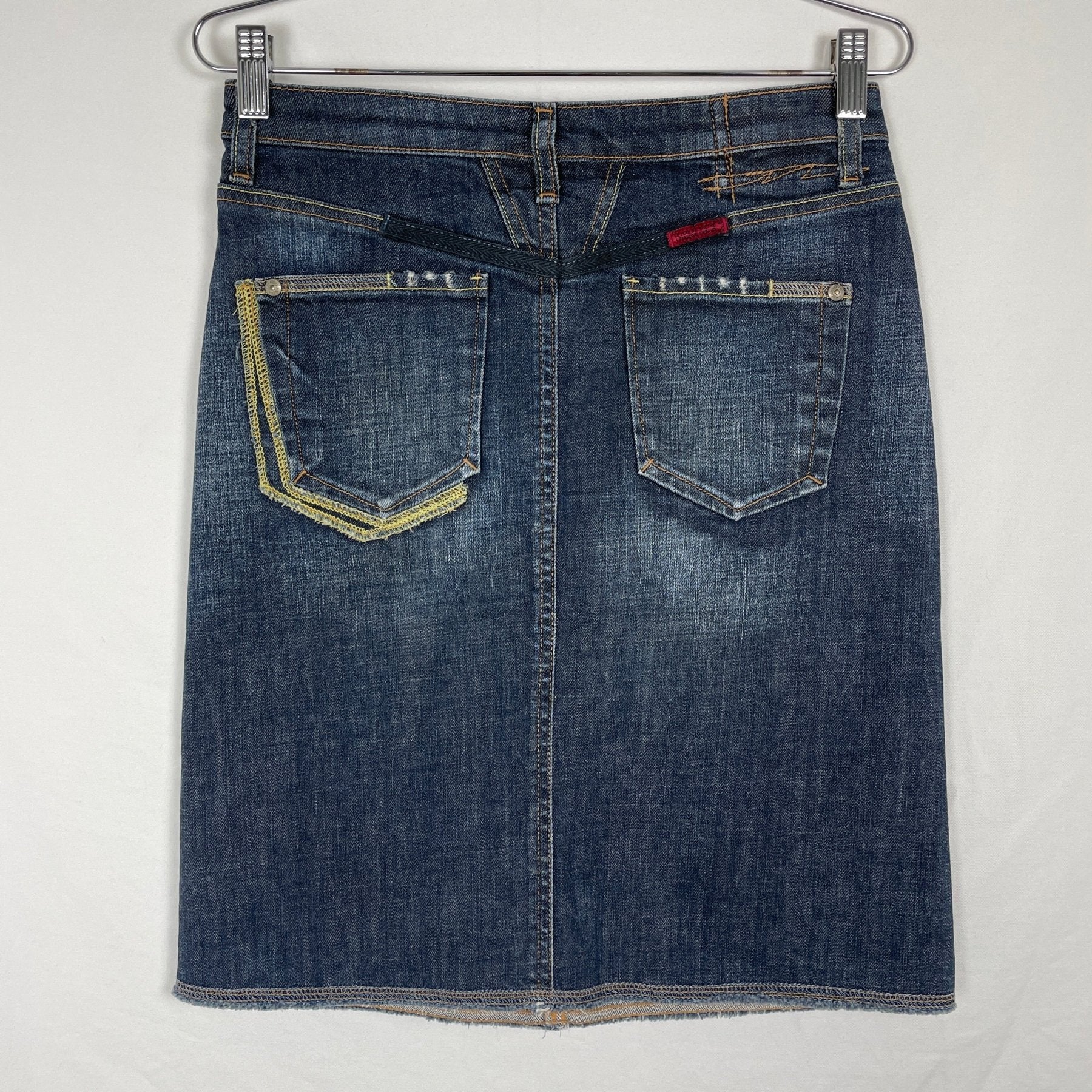 00s Marithe Francois & Girbaud Denim Pencil Skirt - Image 5