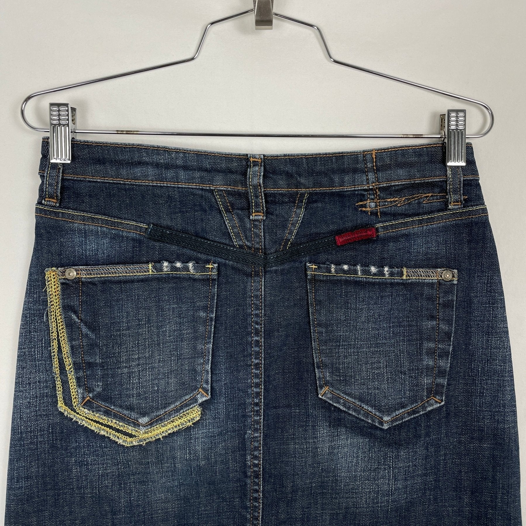 00s Marithe Francois & Girbaud Denim Pencil Skirt - Image 6