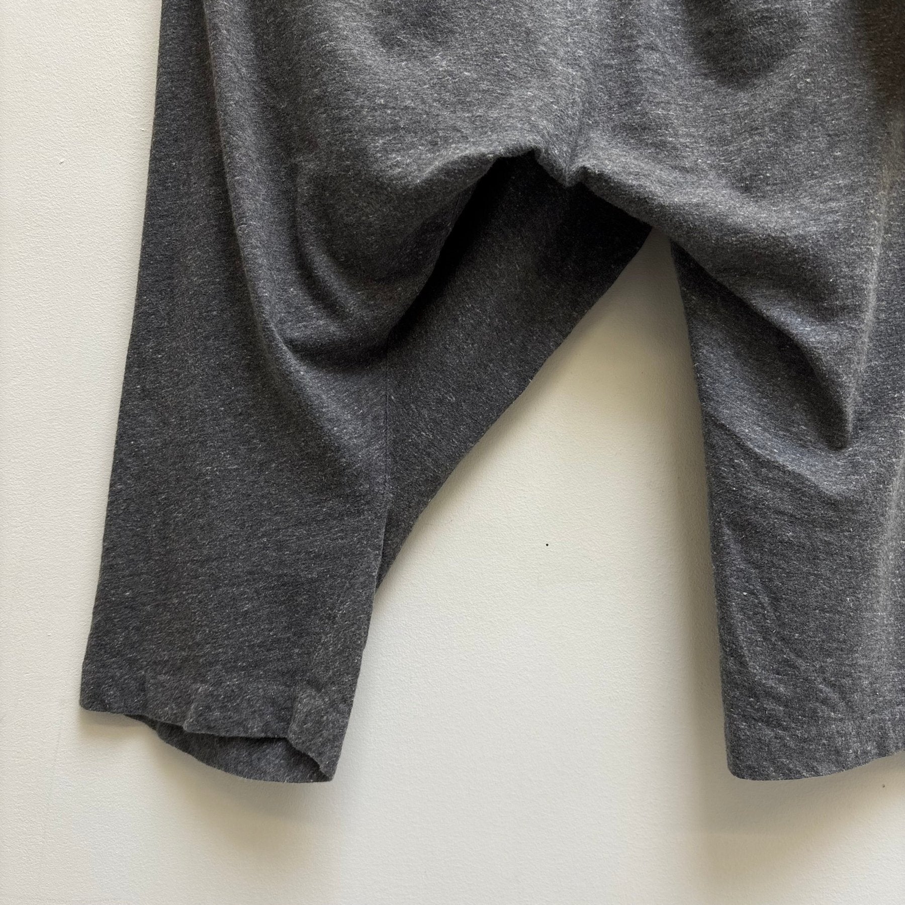 00s Mihara Yasuhiro Drop Crotch T-Shirt Cropped Sweats - Image 10