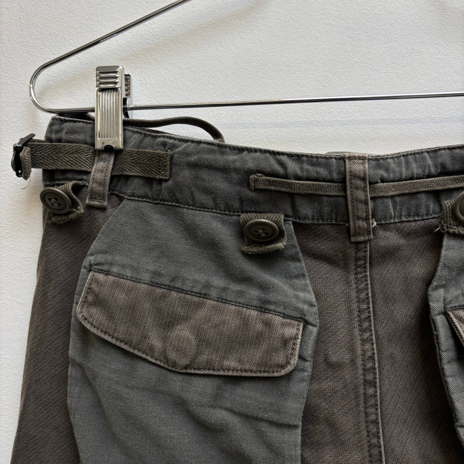00s Mihara Yasuhiro Military Cargo Shorts - Image 8