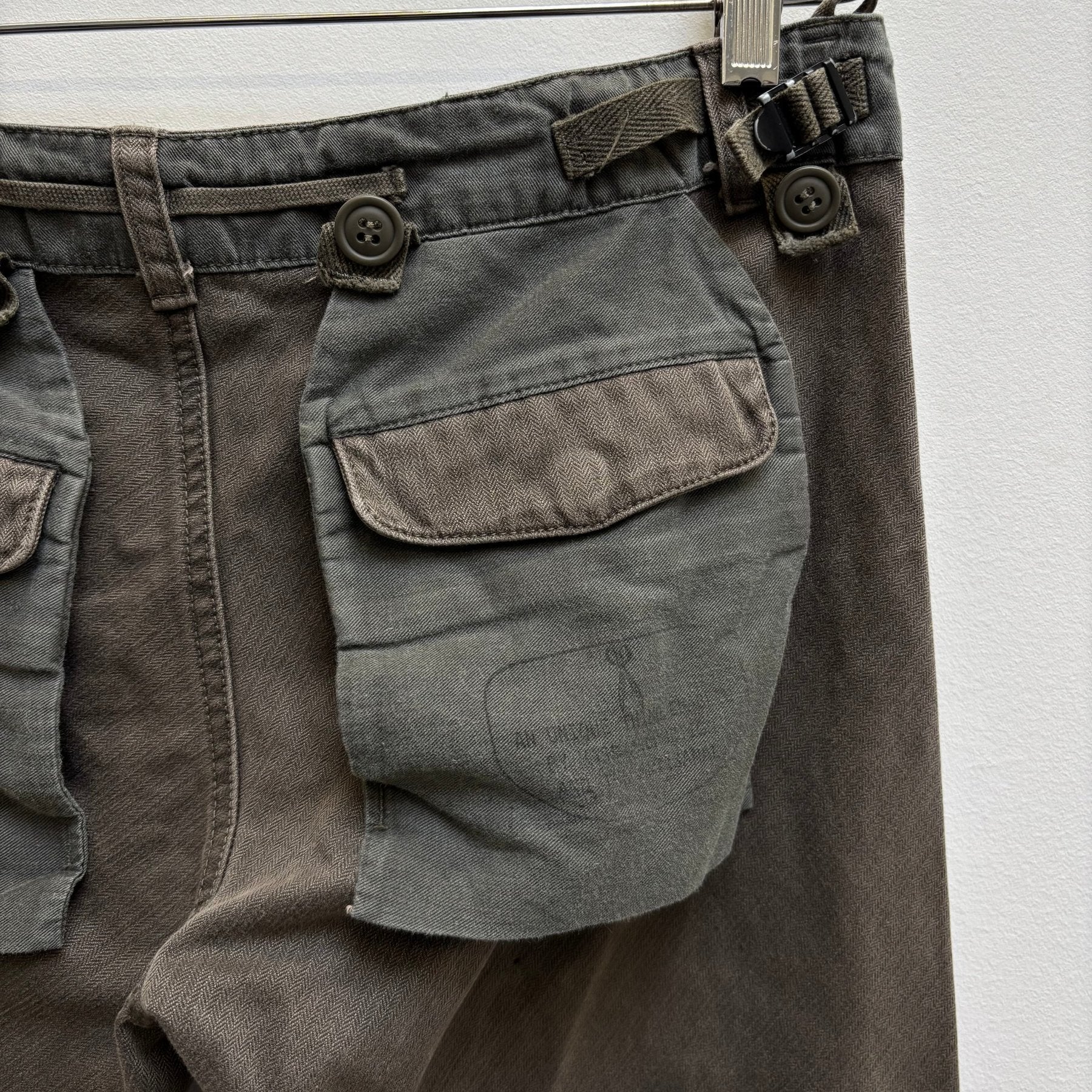 00s Mihara Yasuhiro Military Cargo Shorts - Image 9