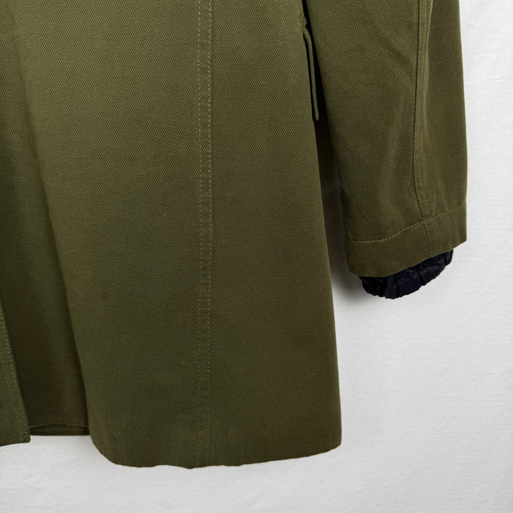 00s Miu Miu Double Layered Military Top Coat - Image 10
