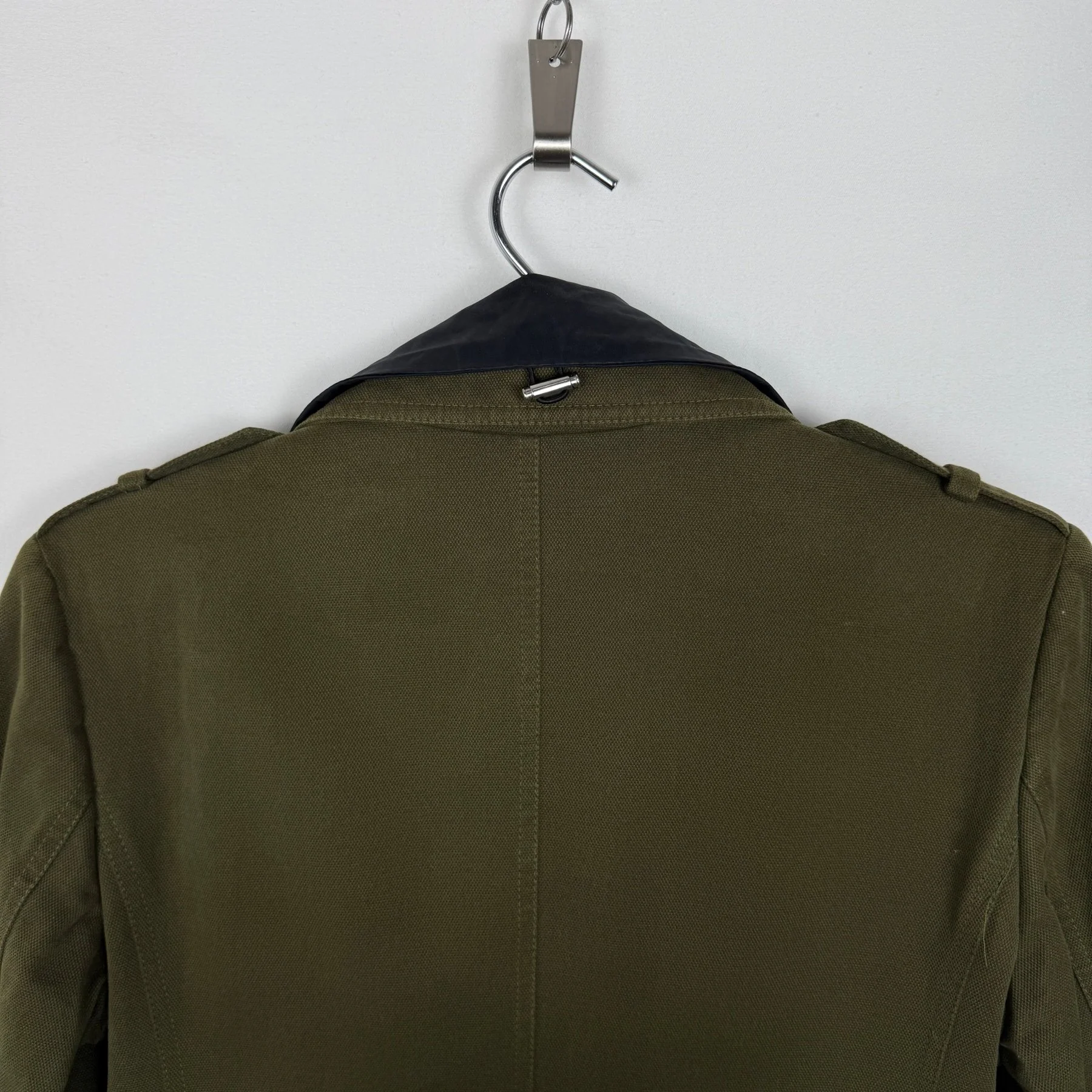 00s Miu Miu Double Layered Military Top Coat - Image 9
