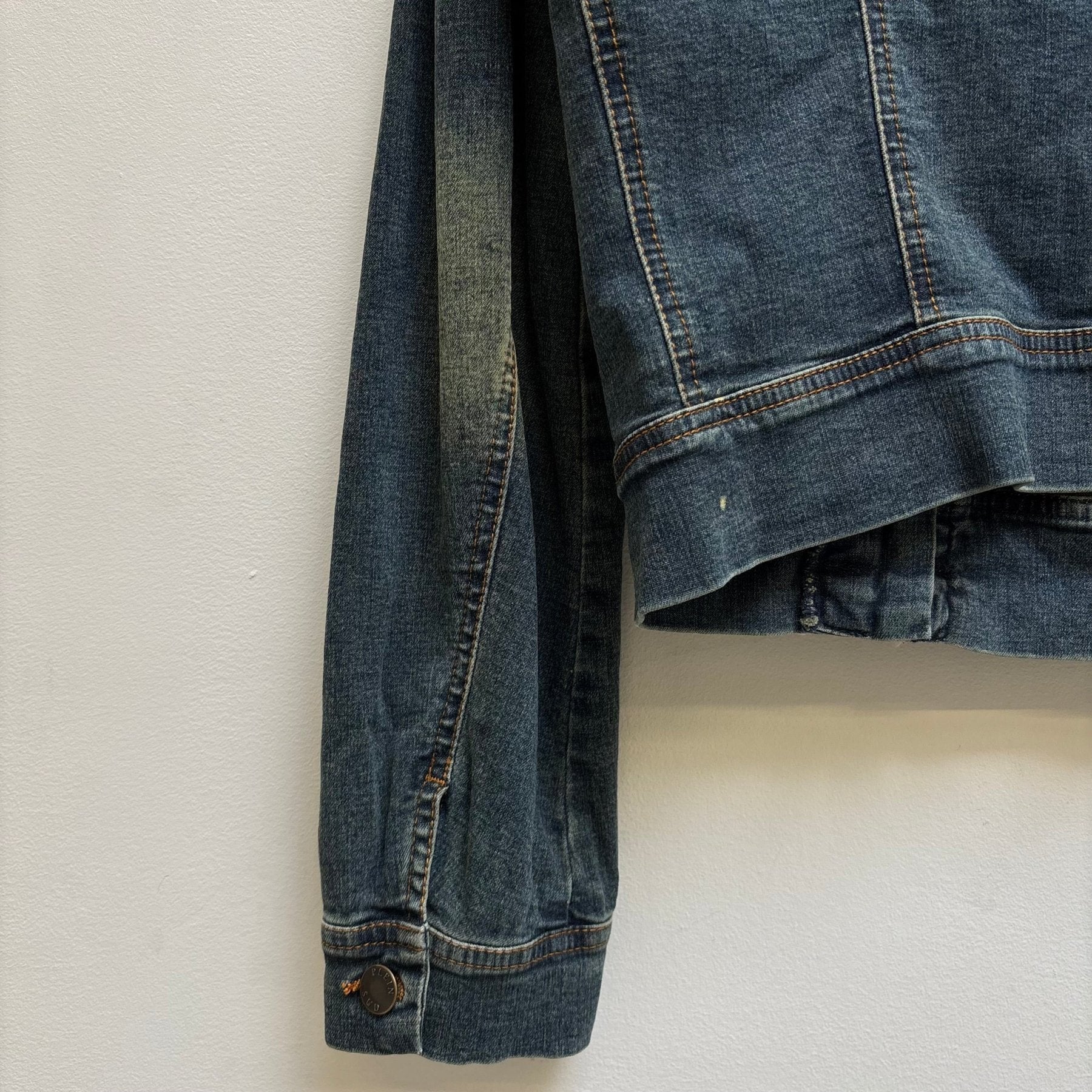 00s Plein Sud Distressed "Lee Rider" Style Denim Jacket - Image 9