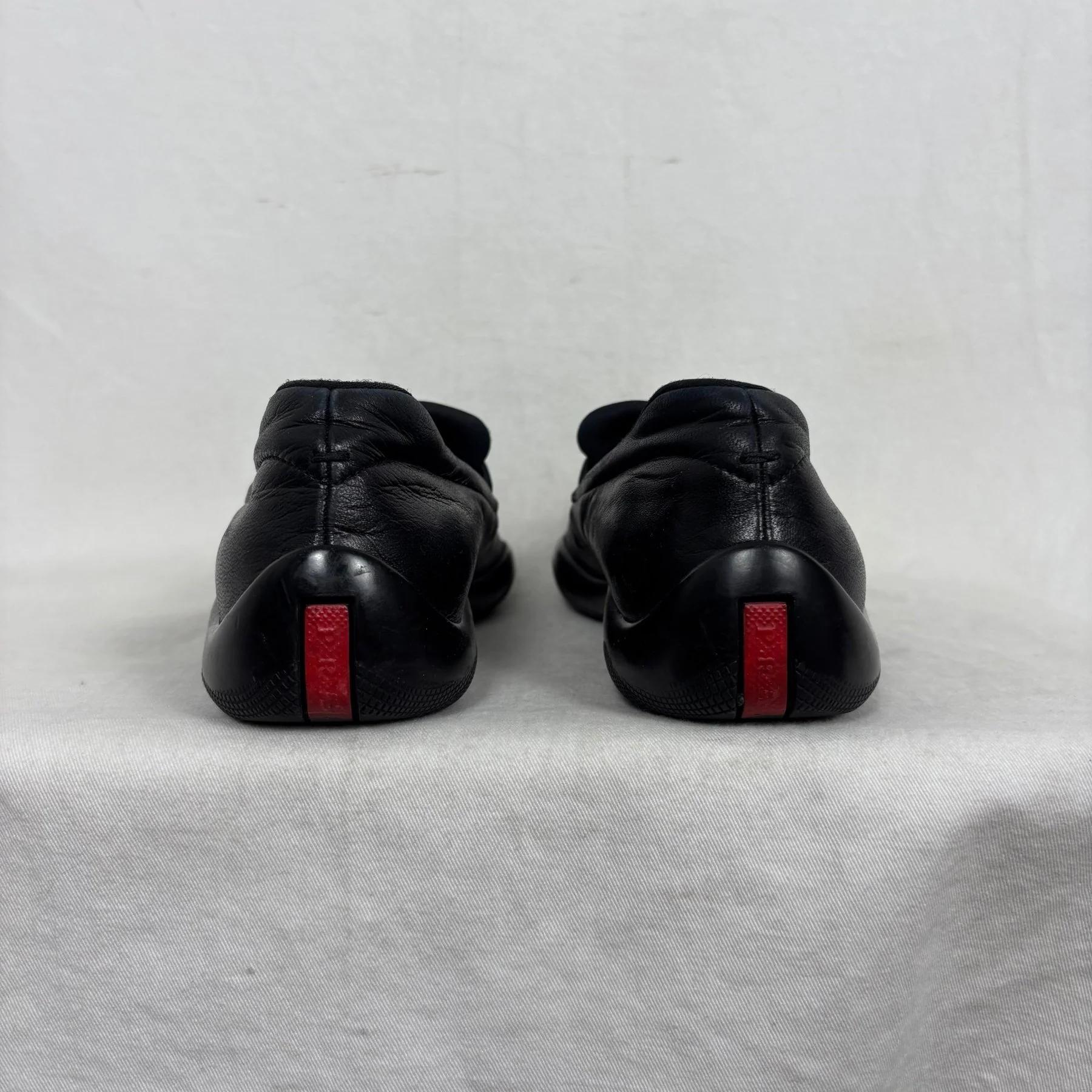 00s Prada Leather Loafers - Image 4