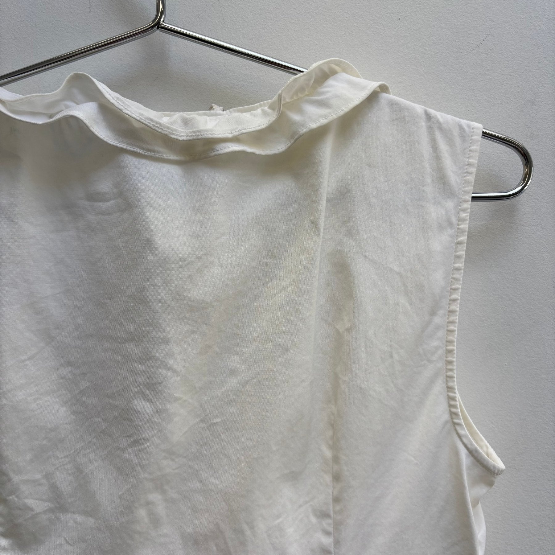 00s Prada Pleated Ruffle Tank Blouse - Image 6