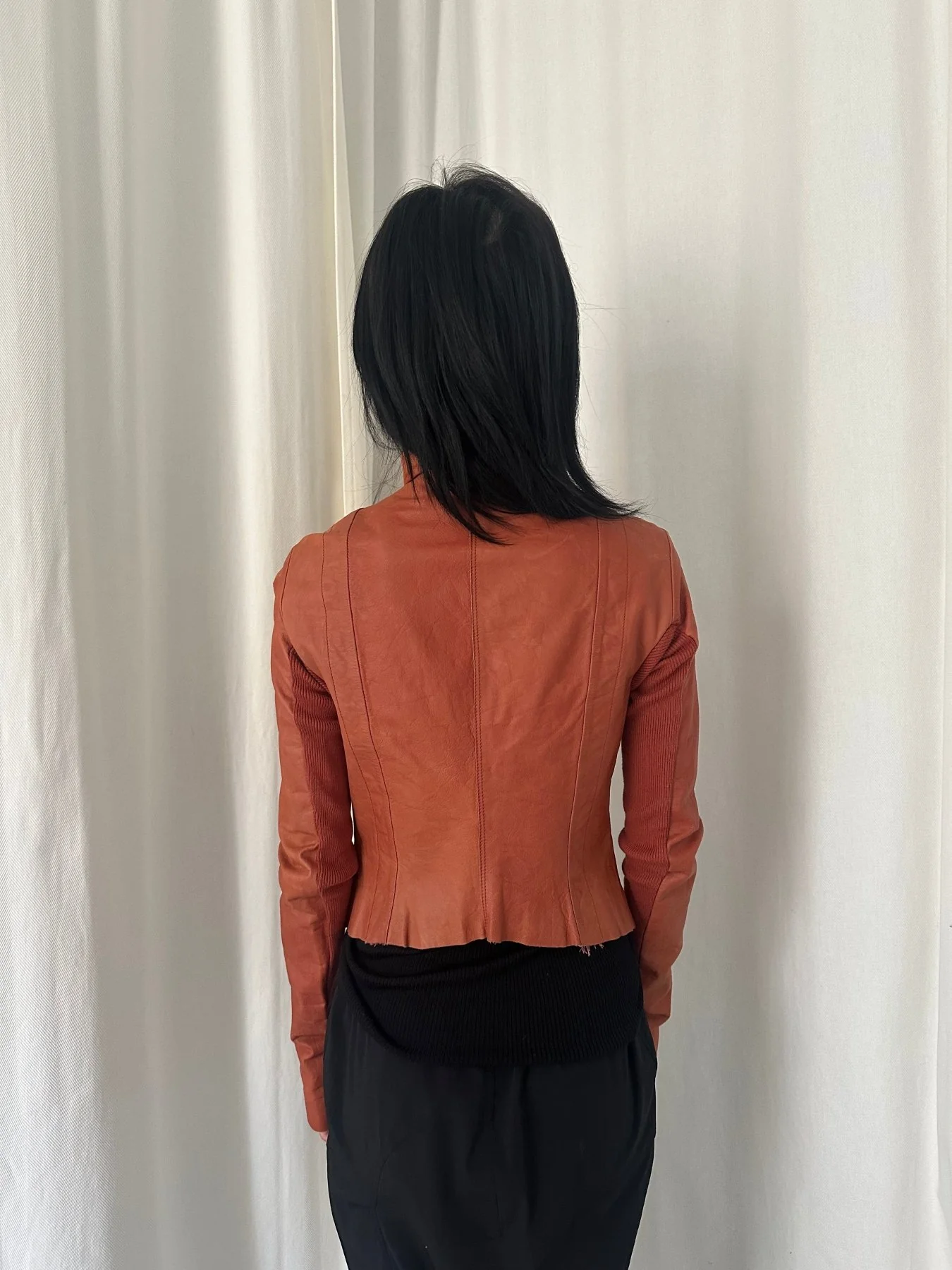 00s Rick Owens Olmar & Marita Era Leather Jacket - Image 4