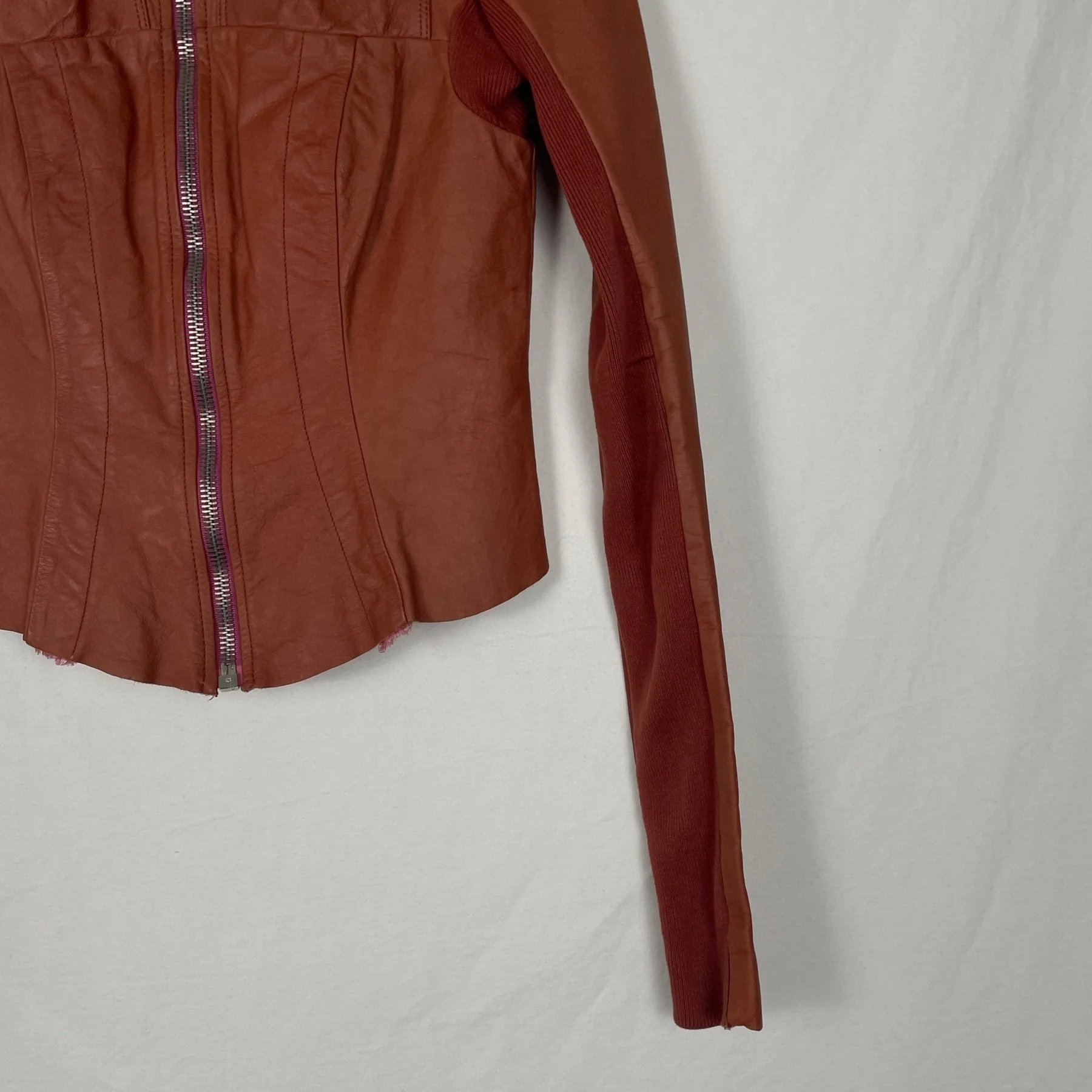 00s Rick Owens Olmar & Marita Era Leather Jacket - Image 6