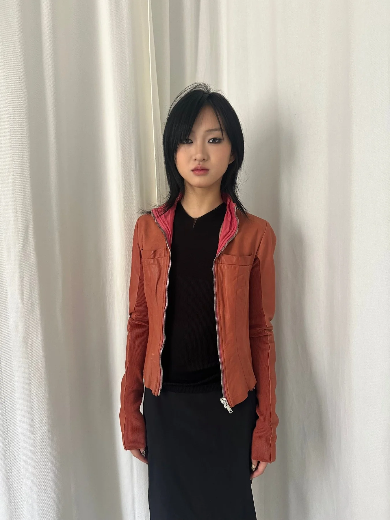 00s Rick Owens Olmar & Marita Era Leather Jacket - Image 8