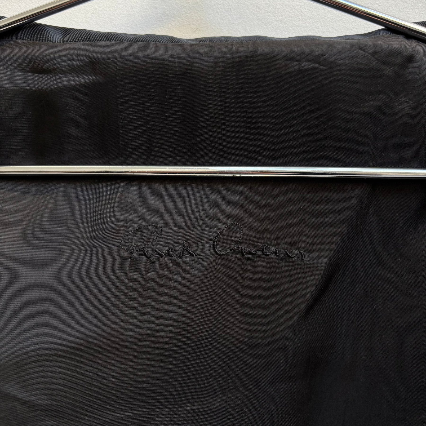 00s Rick Owens Silk Drop Neck Jacket - Image 11