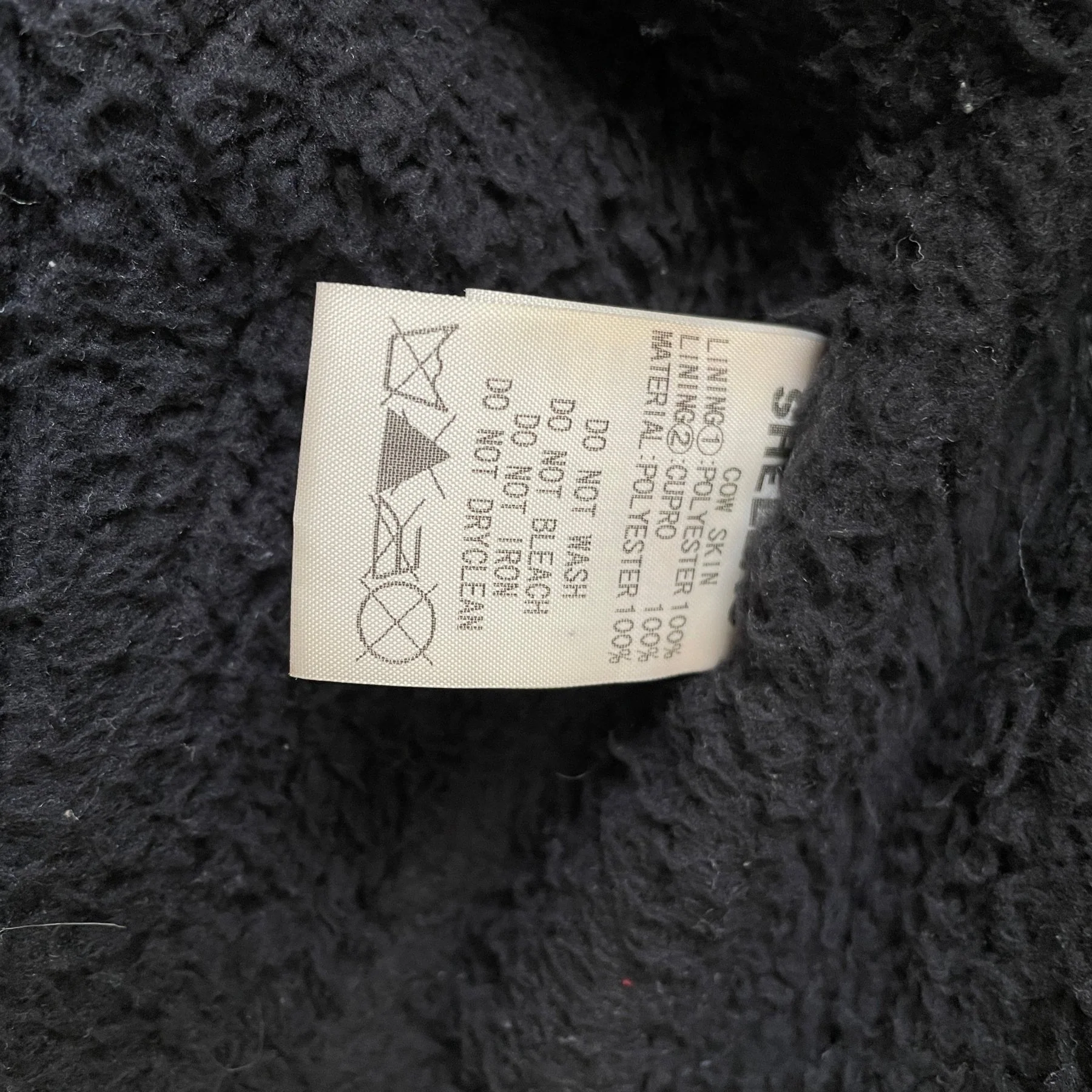 00s Shellac Cow Leather Bomber Jacket - Image 9