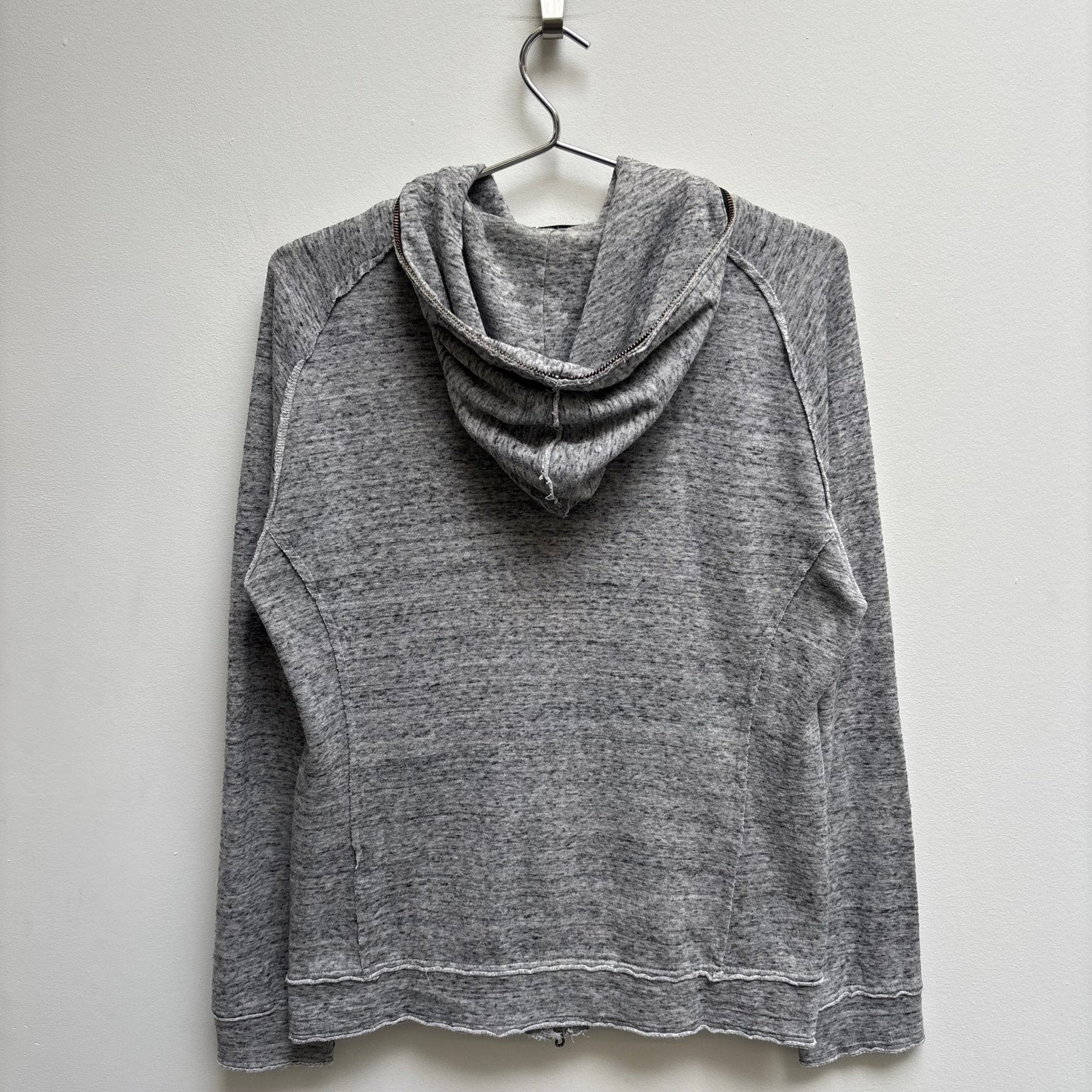 00s Shellac Salt & Pepper Zip Up Hoodie - Image 2