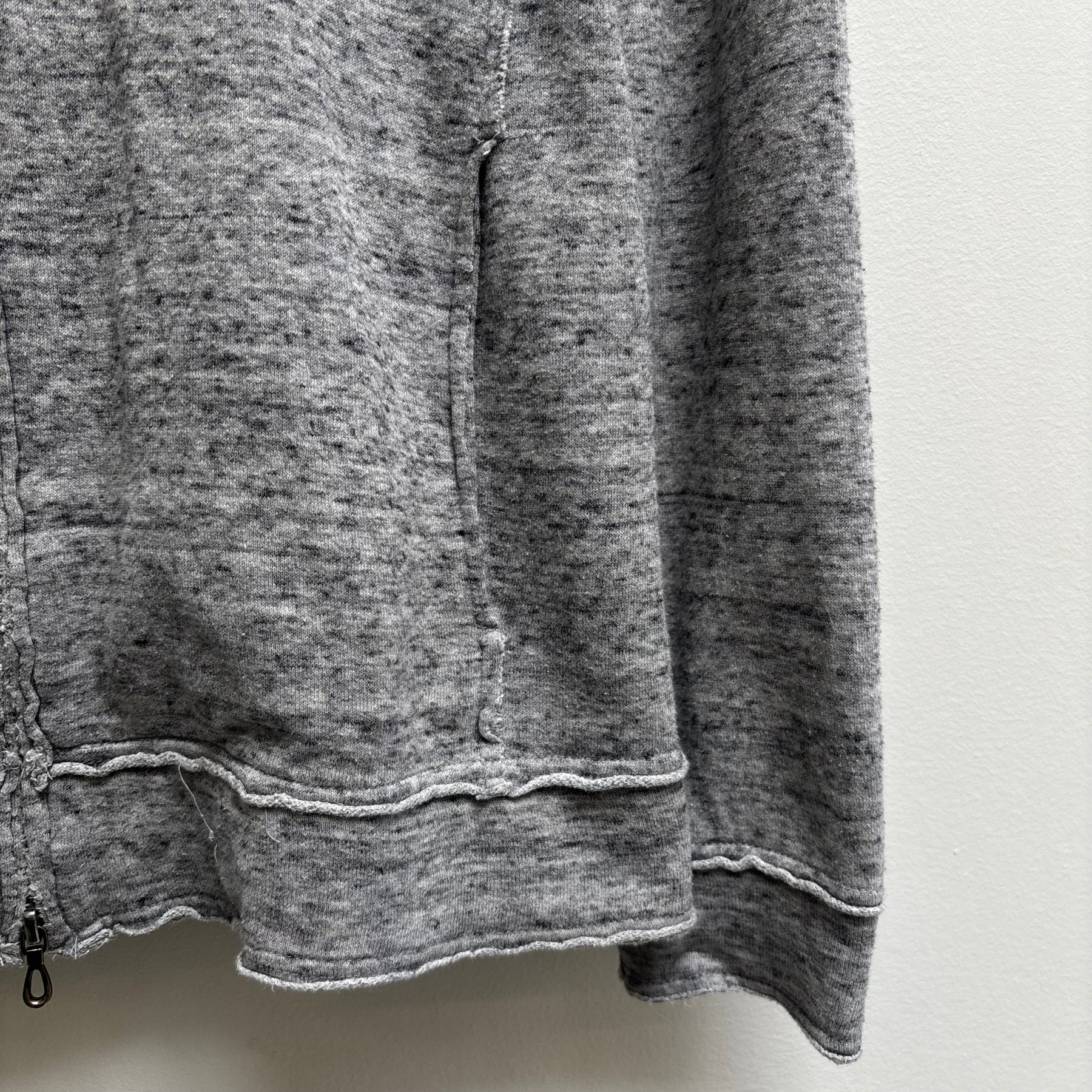 00s Shellac Salt & Pepper Zip Up Hoodie - Image 6