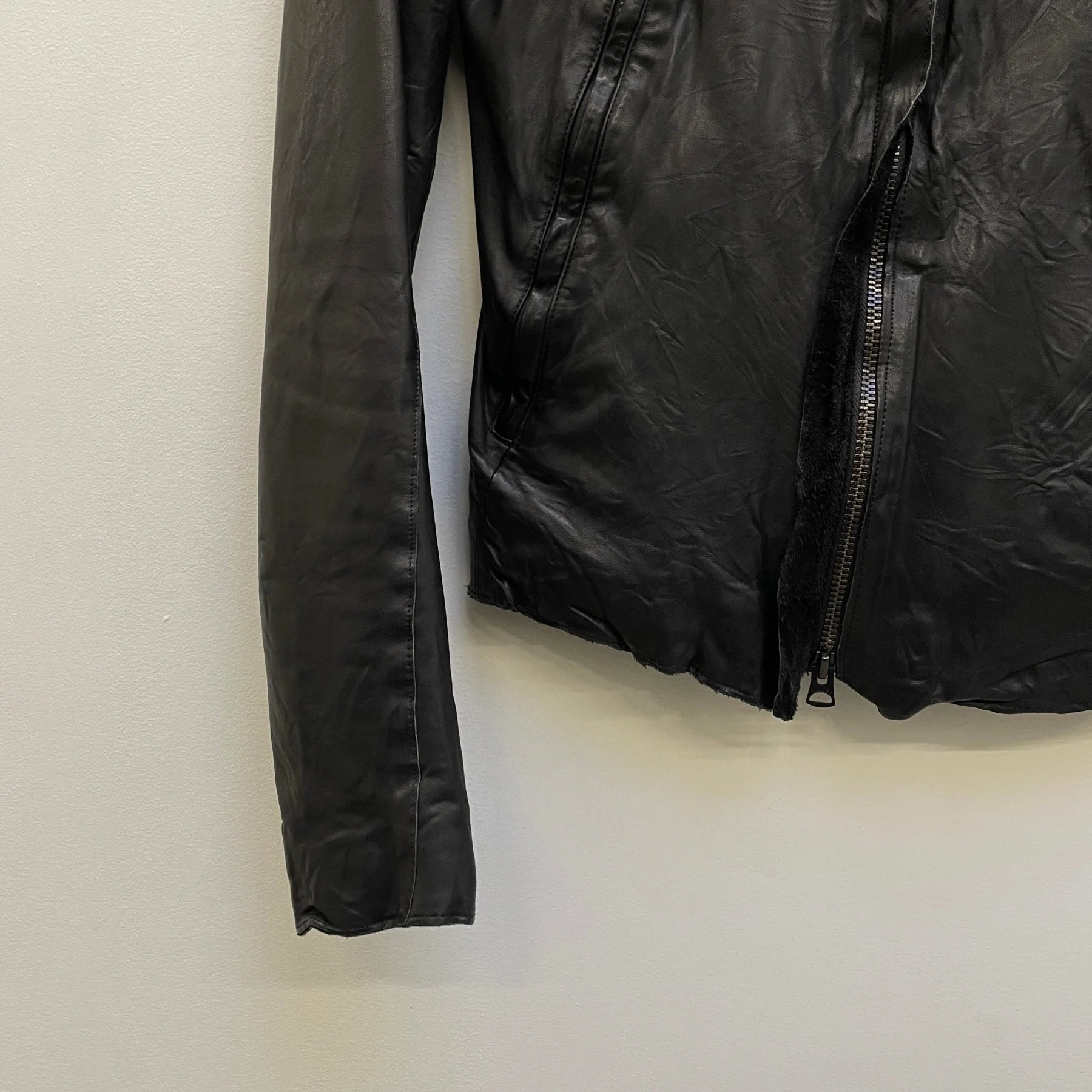 00s SISII Leather Moto Jacket - Image 5