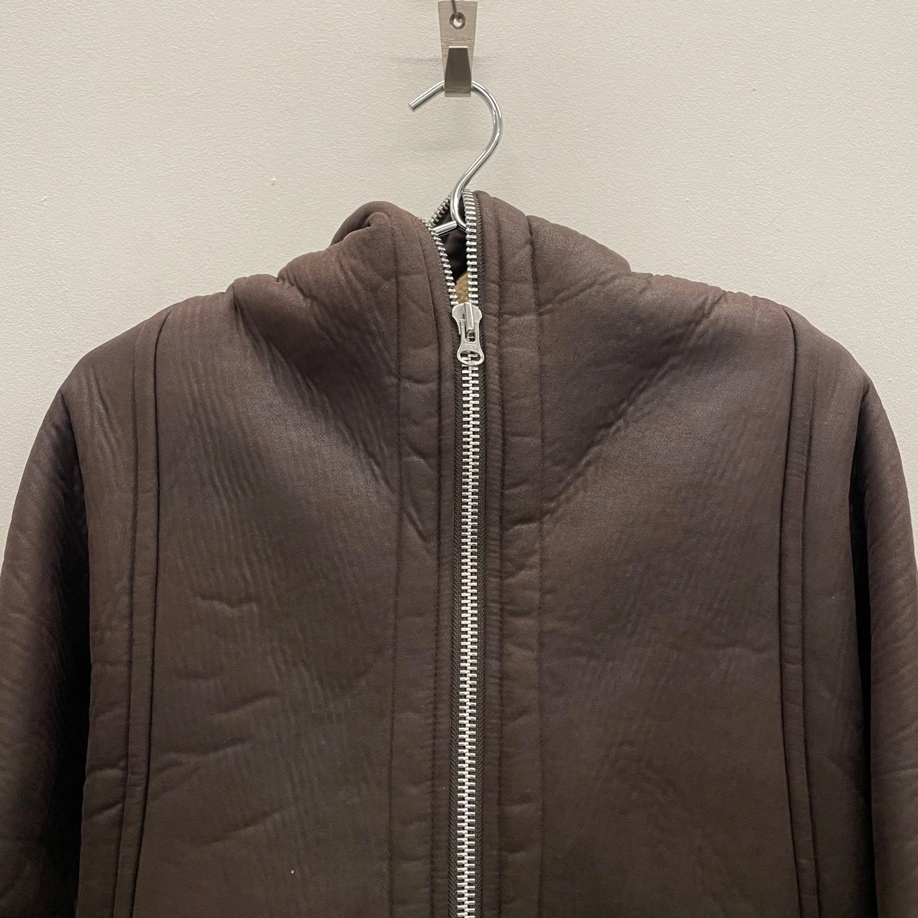 00s Zucca Shearling Hooded Jacket - Image 3