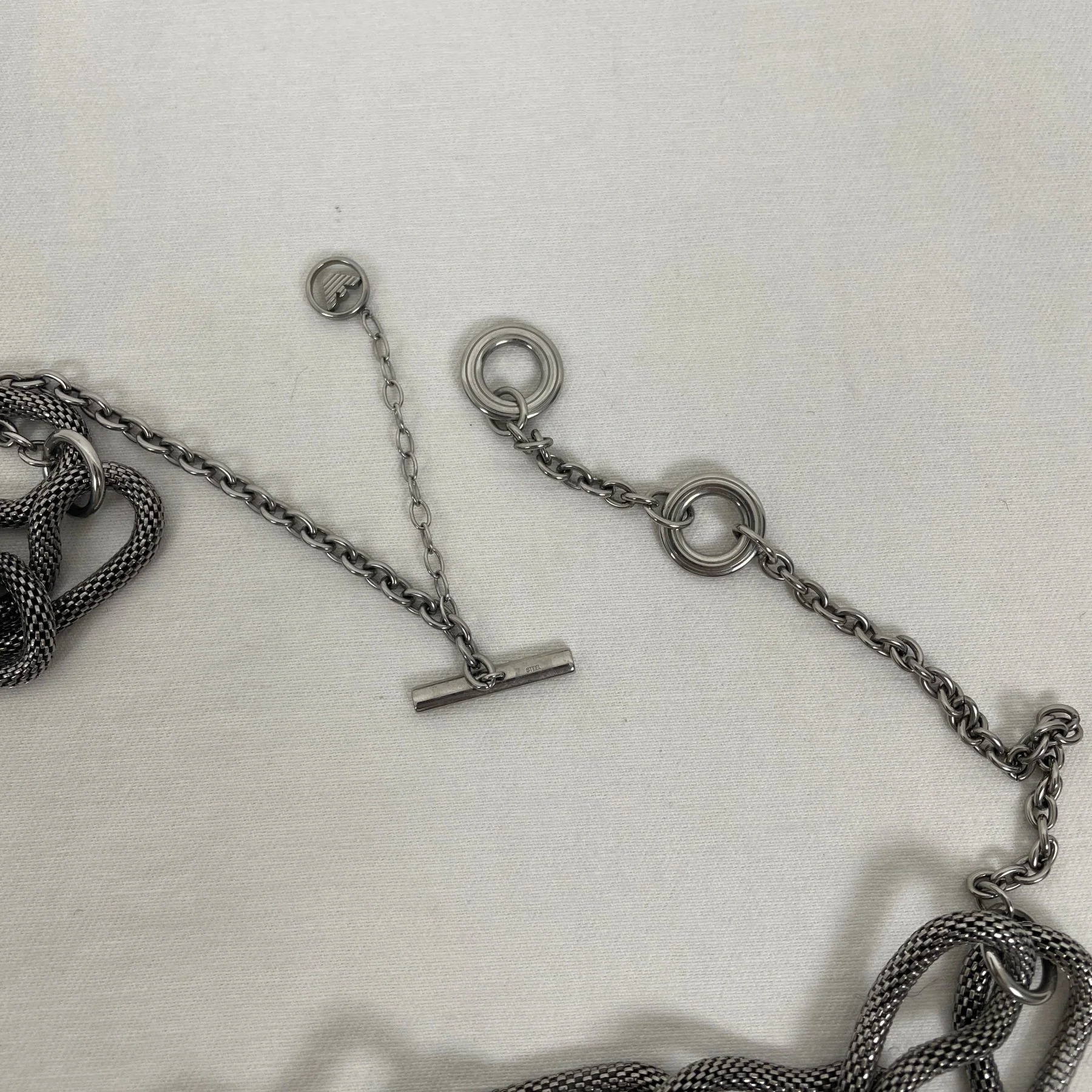 00s Emporio Armani Chainmail Necklace - Image 4
