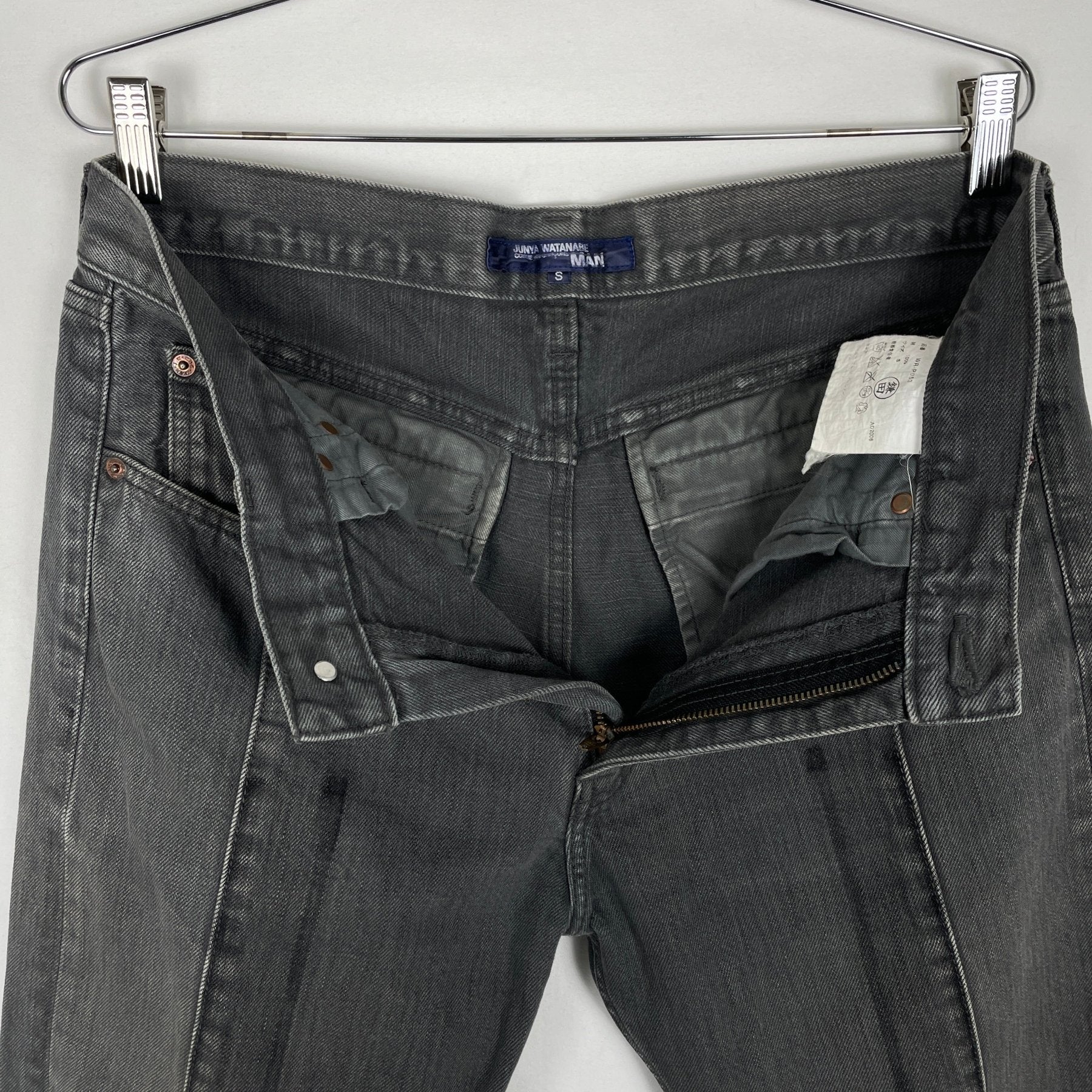 2006 Junya Watanabe Man Distressed Cropped Jeans - Image 10
