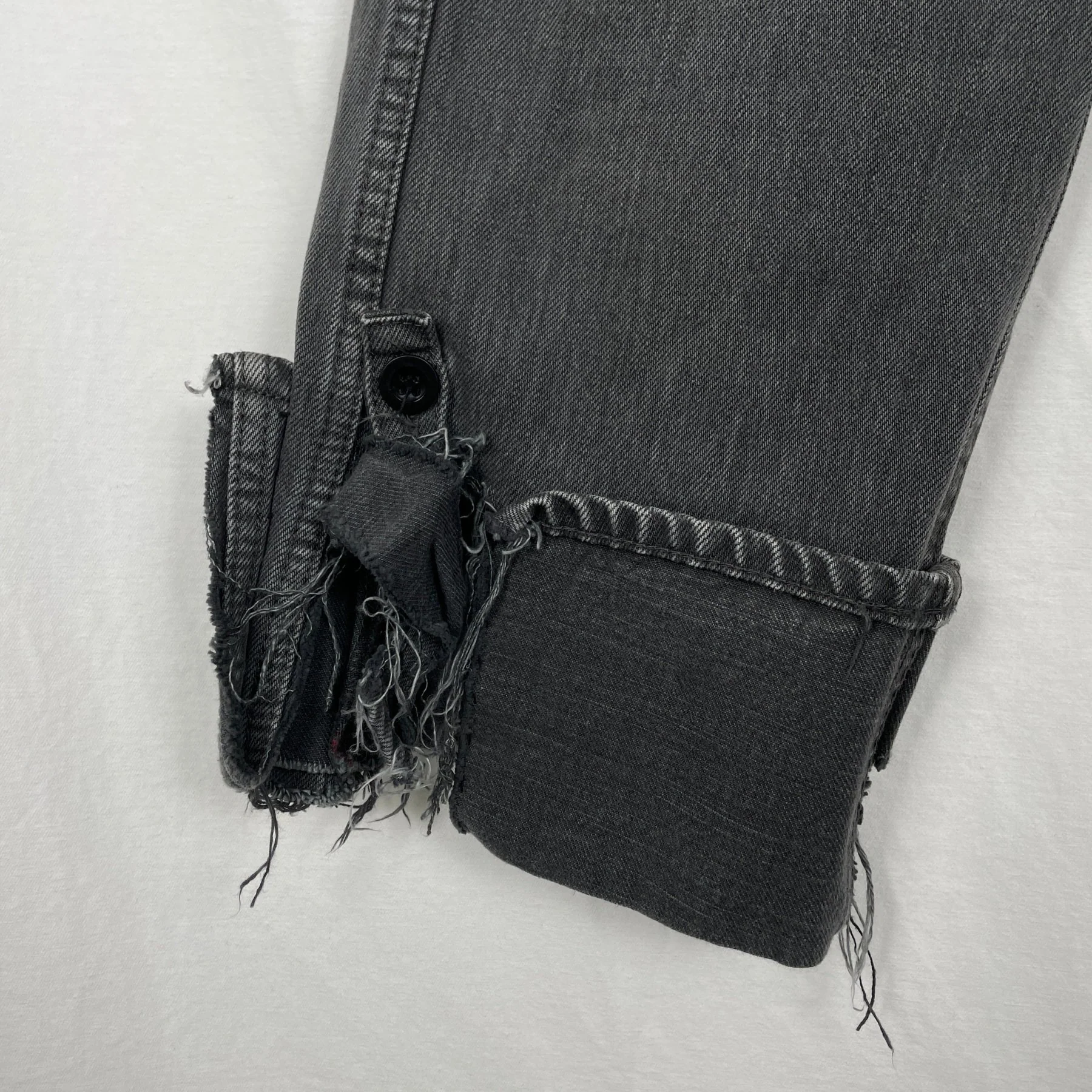 2006 Junya Watanabe Man Distressed Cropped Jeans - Image 8