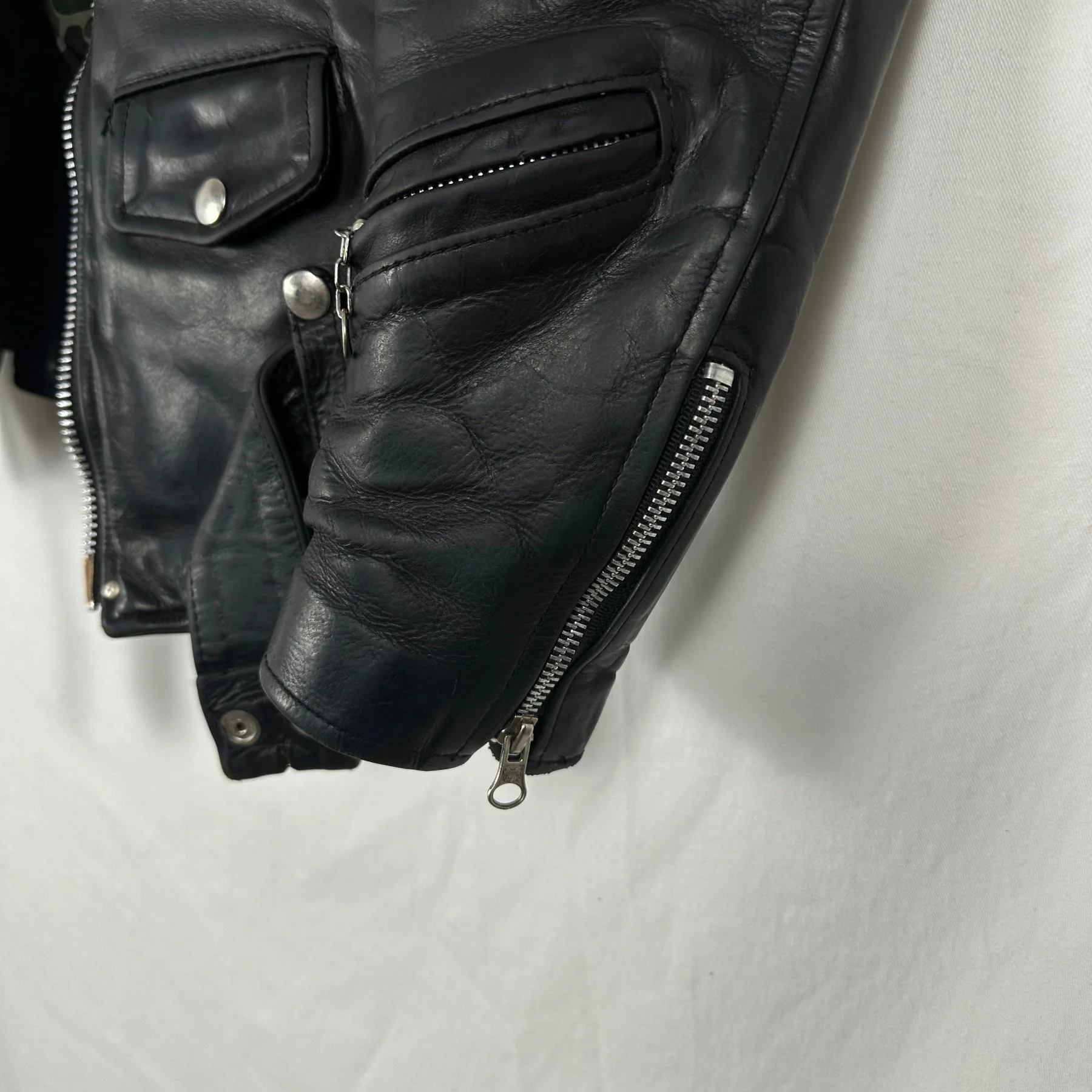 2007 Junya Watanabe Vanson Leather Biker Jacket - Image 5
