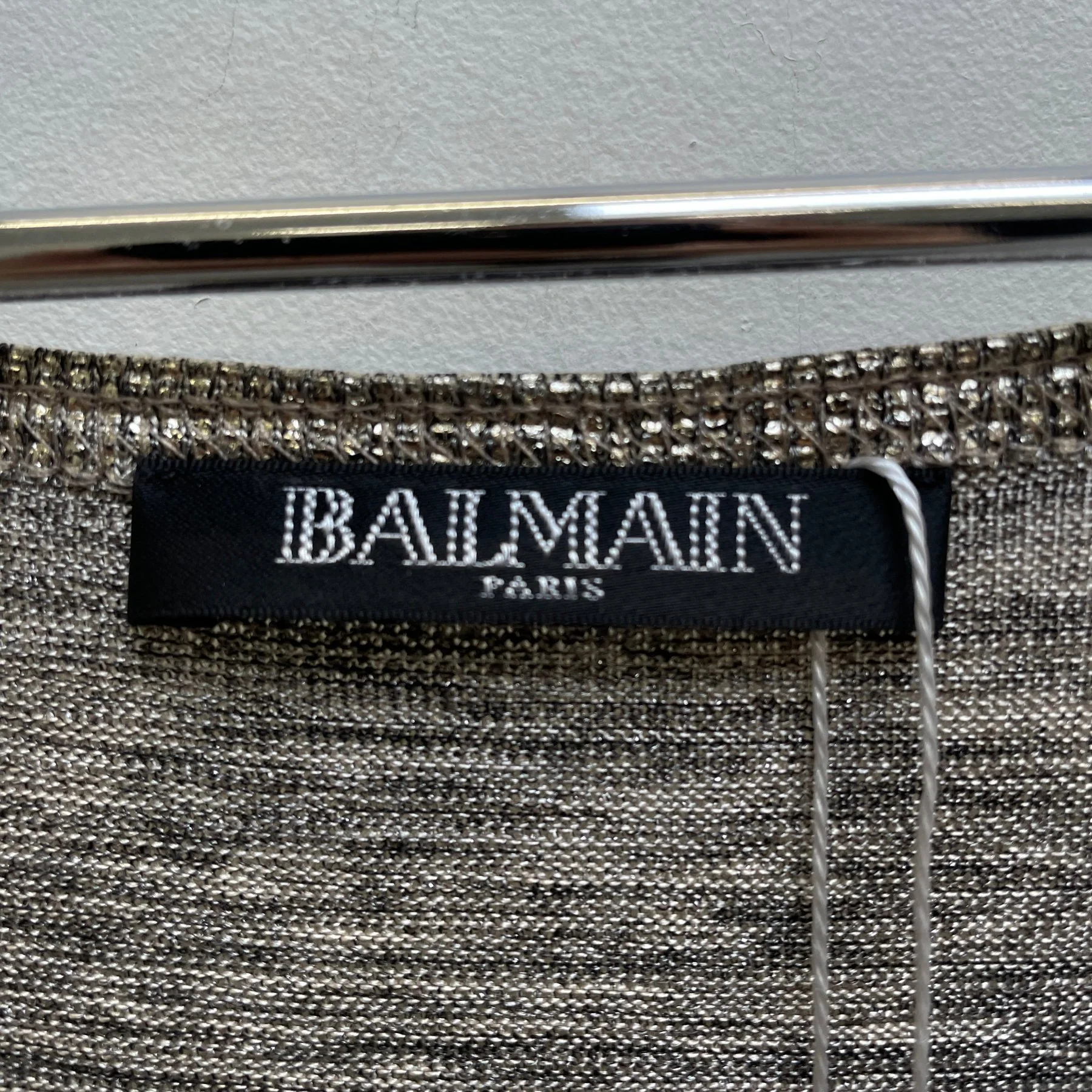 2010s Balmain by Olivier Rousteing Shiny Gold Tank Top - Image 10